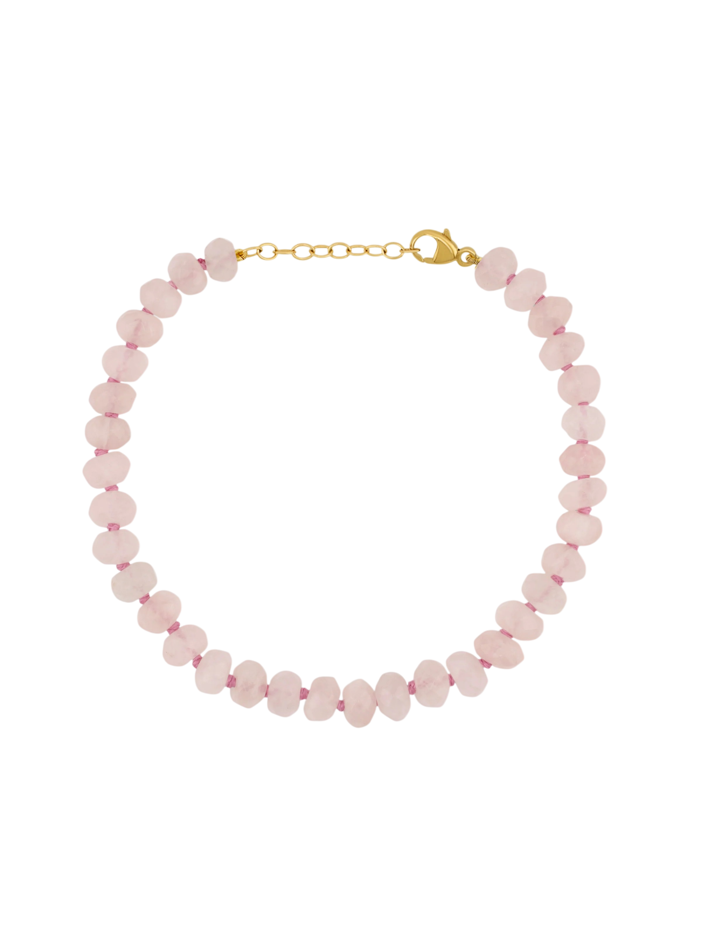 Oracle Rose Quartz Gemstone Bracelet photo