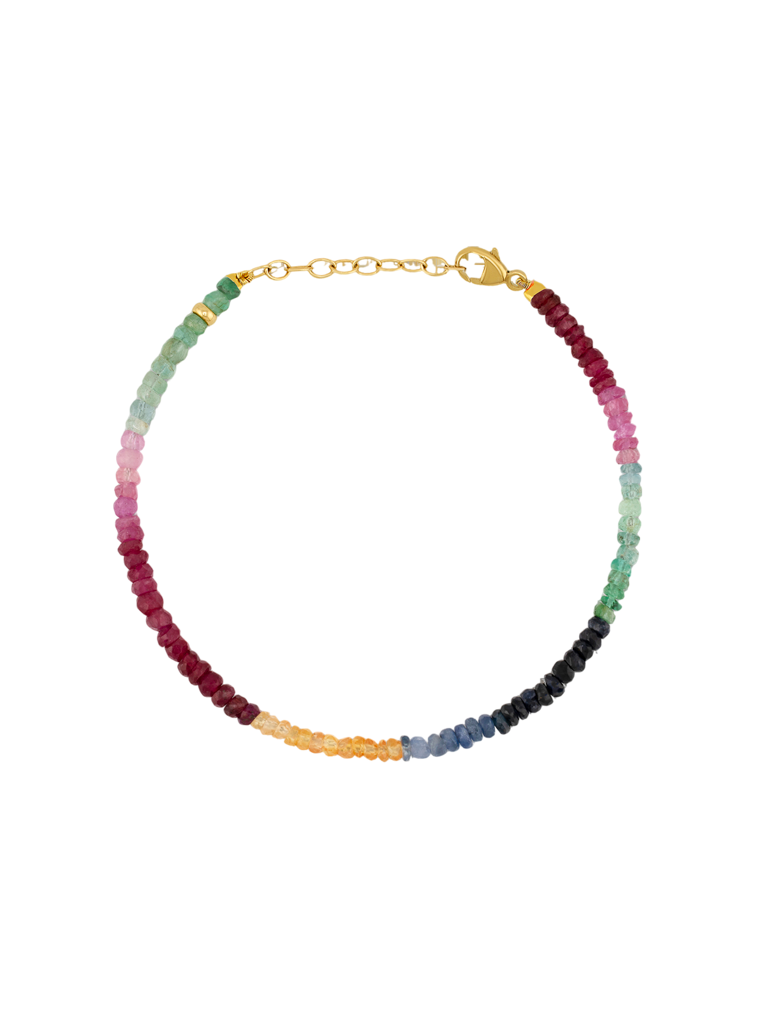 Arizona rainbow sapphire bracelet