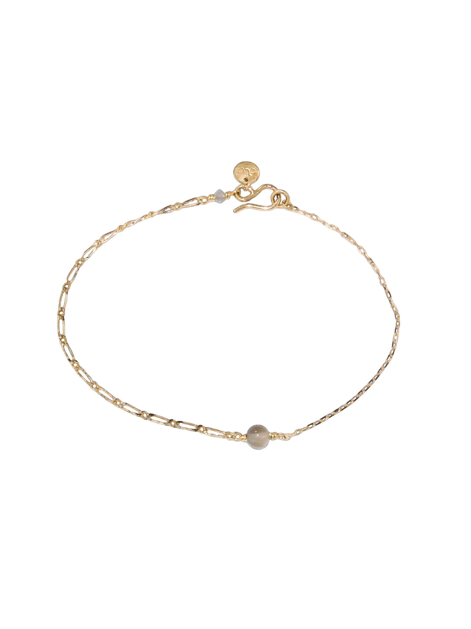 Bracelet with moonstone and diamond