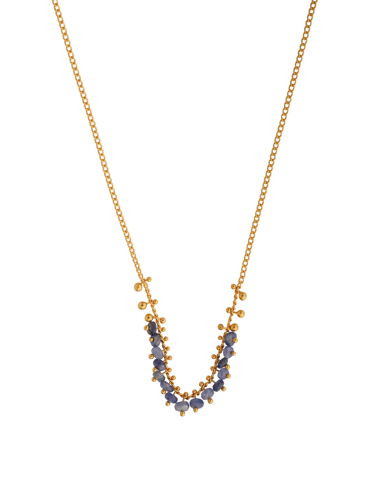 Sapphire pinned row necklace	