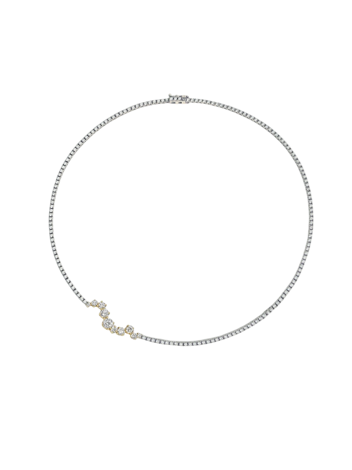 Trace Diamond Eternity Necklace photo