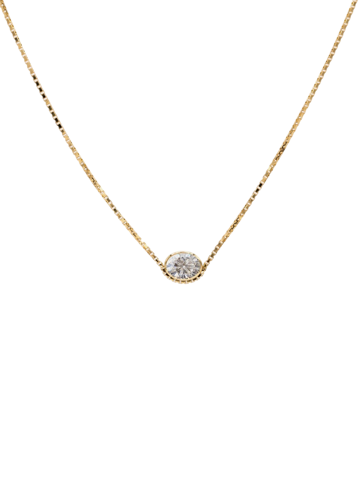 Oval Diamond Trace Necklace photo