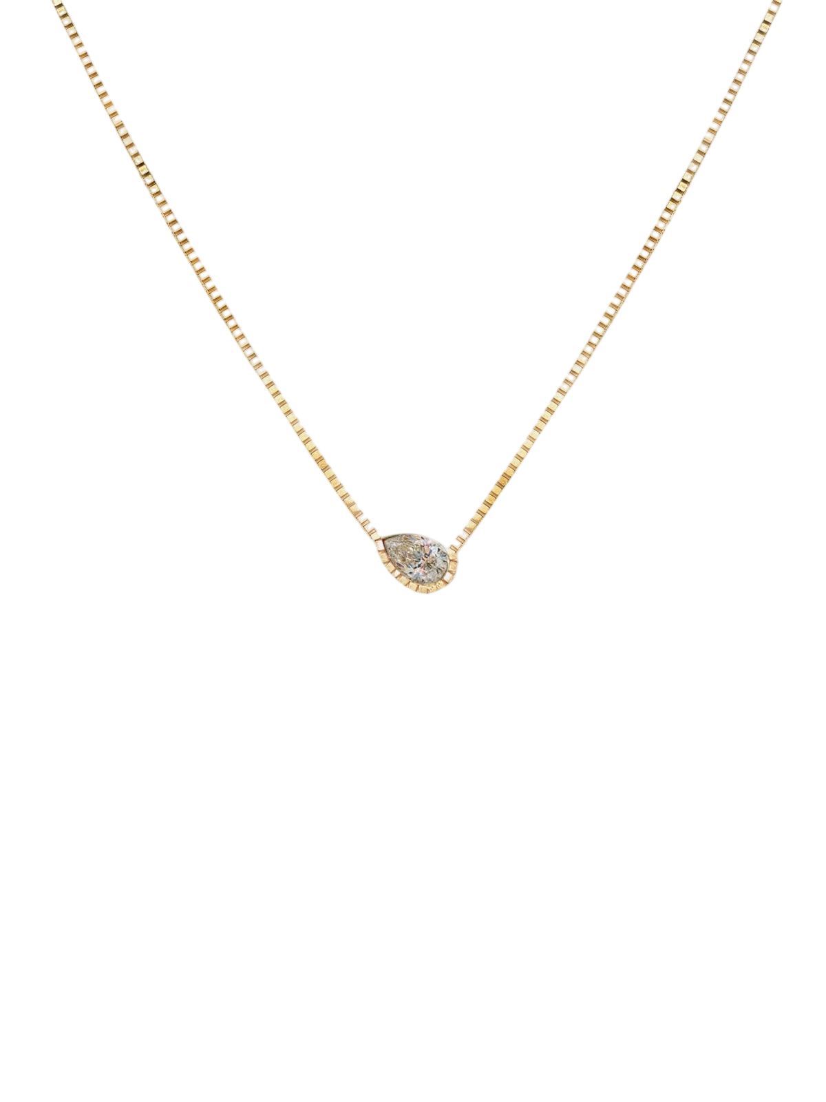 Pear Diamond Trace Necklace photo