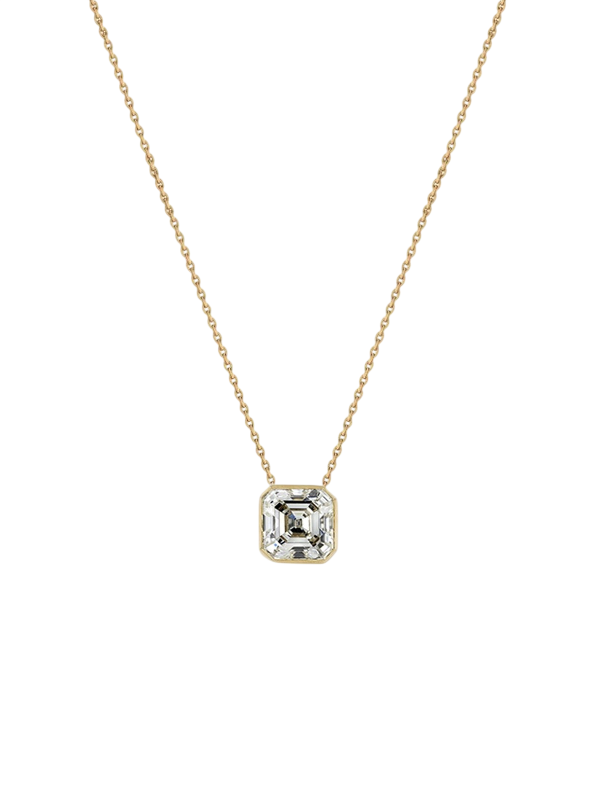 Asscher Diamond Cosma Necklace photo