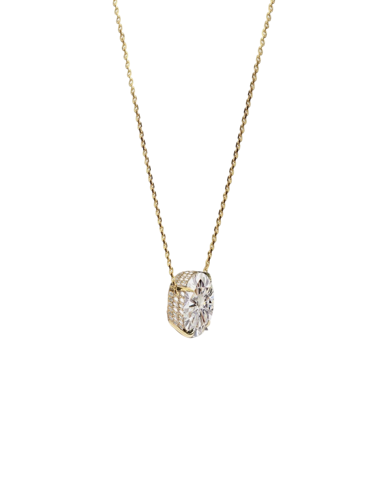 Cerré Oval Diamond Necklace photo