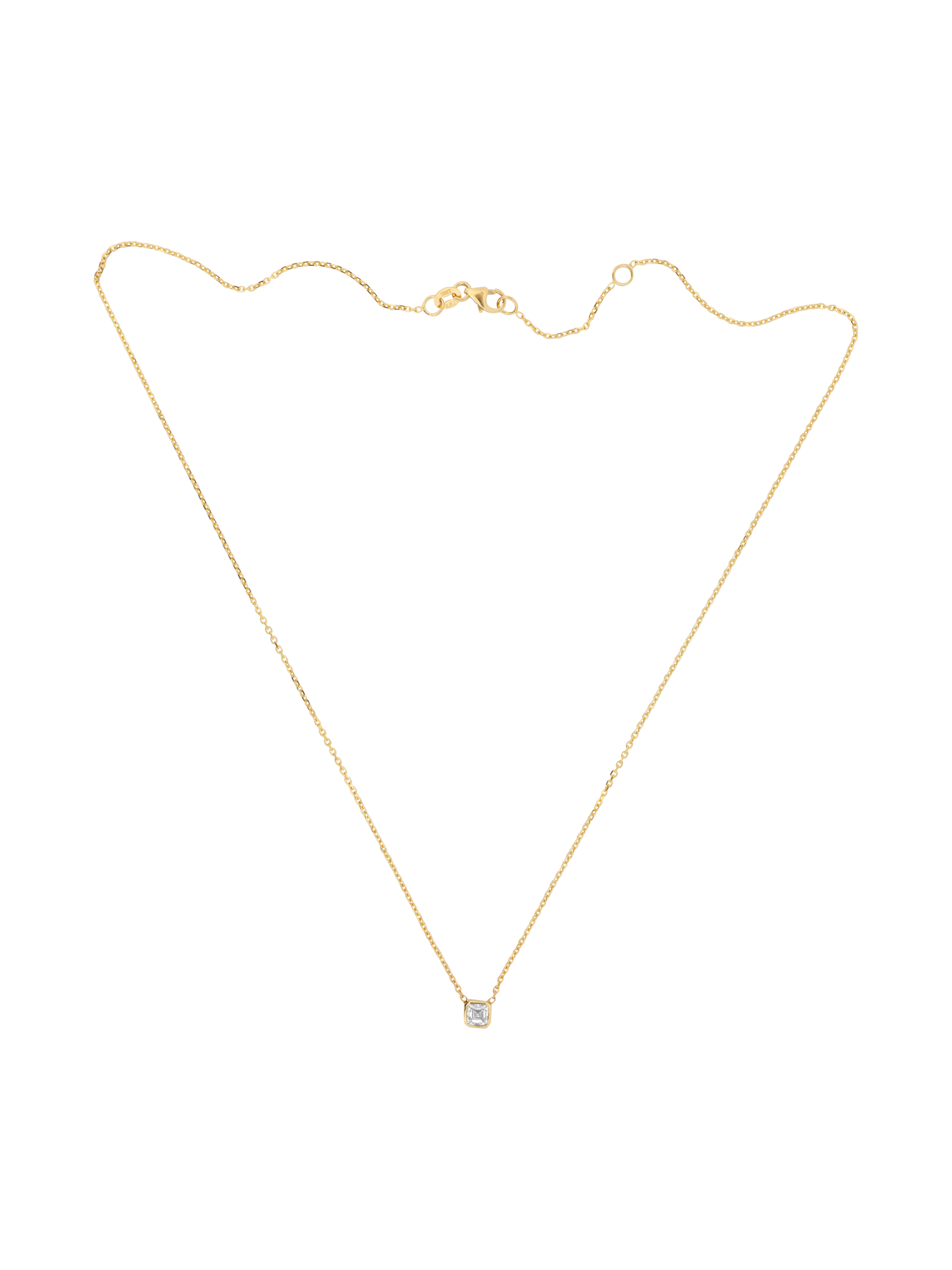 Mini cosma asscher diamond necklace