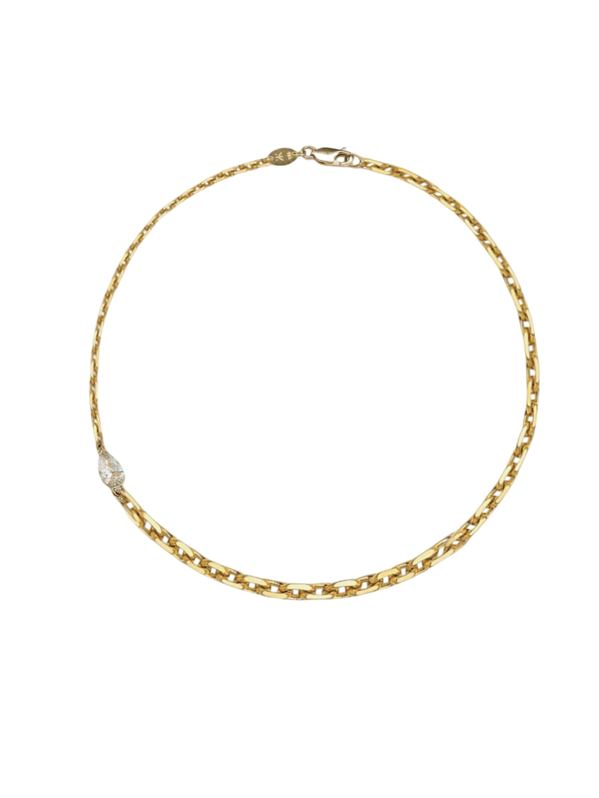 Pear Diamond Crescendo Necklace photo