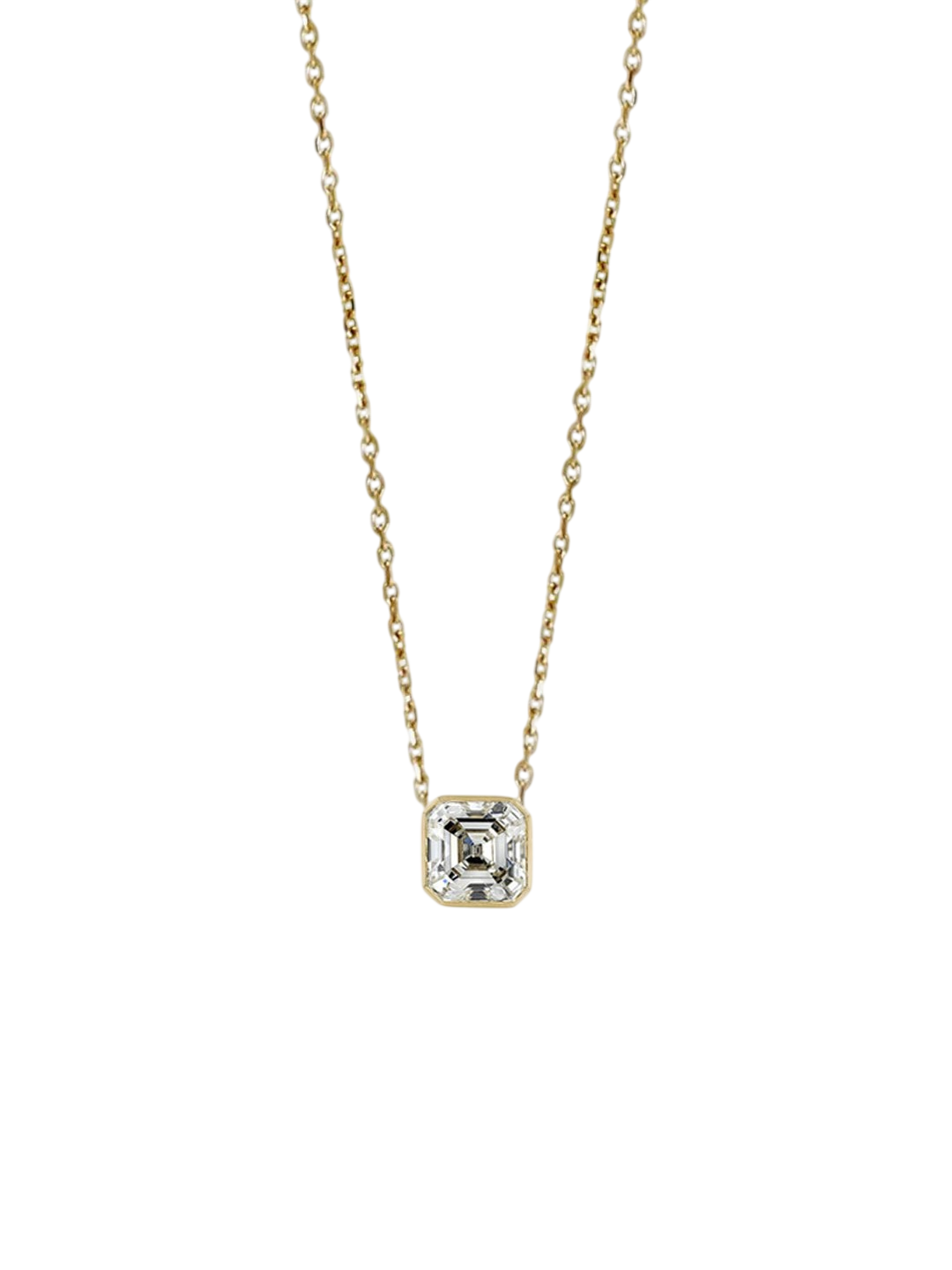 Mini Asscher Diamond Cosma Necklace photo