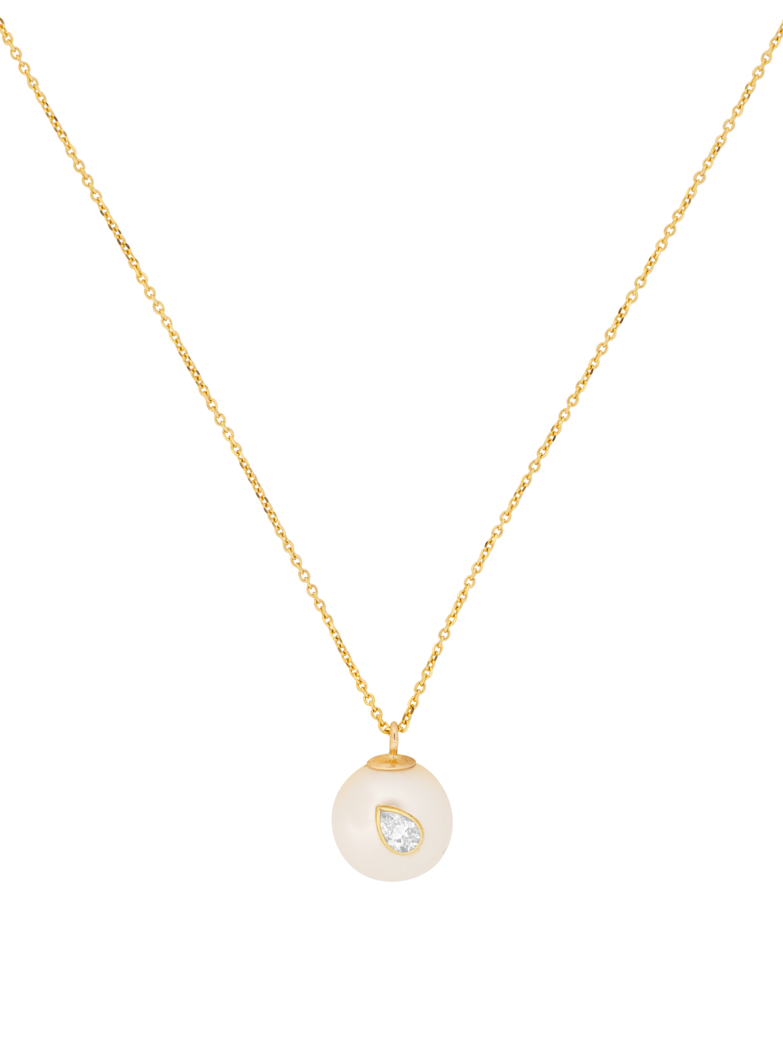 Oasis diamond pearl necklace