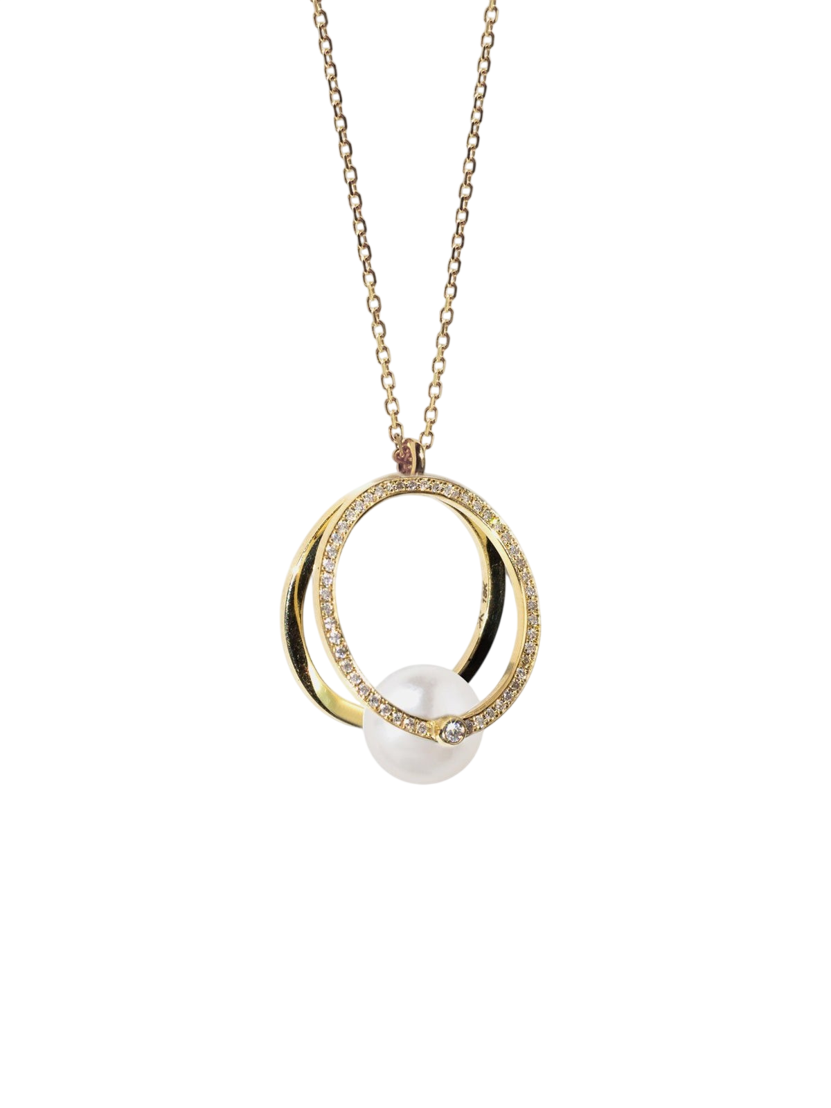 Grande Pearl Pavé Oasis Necklace photo
