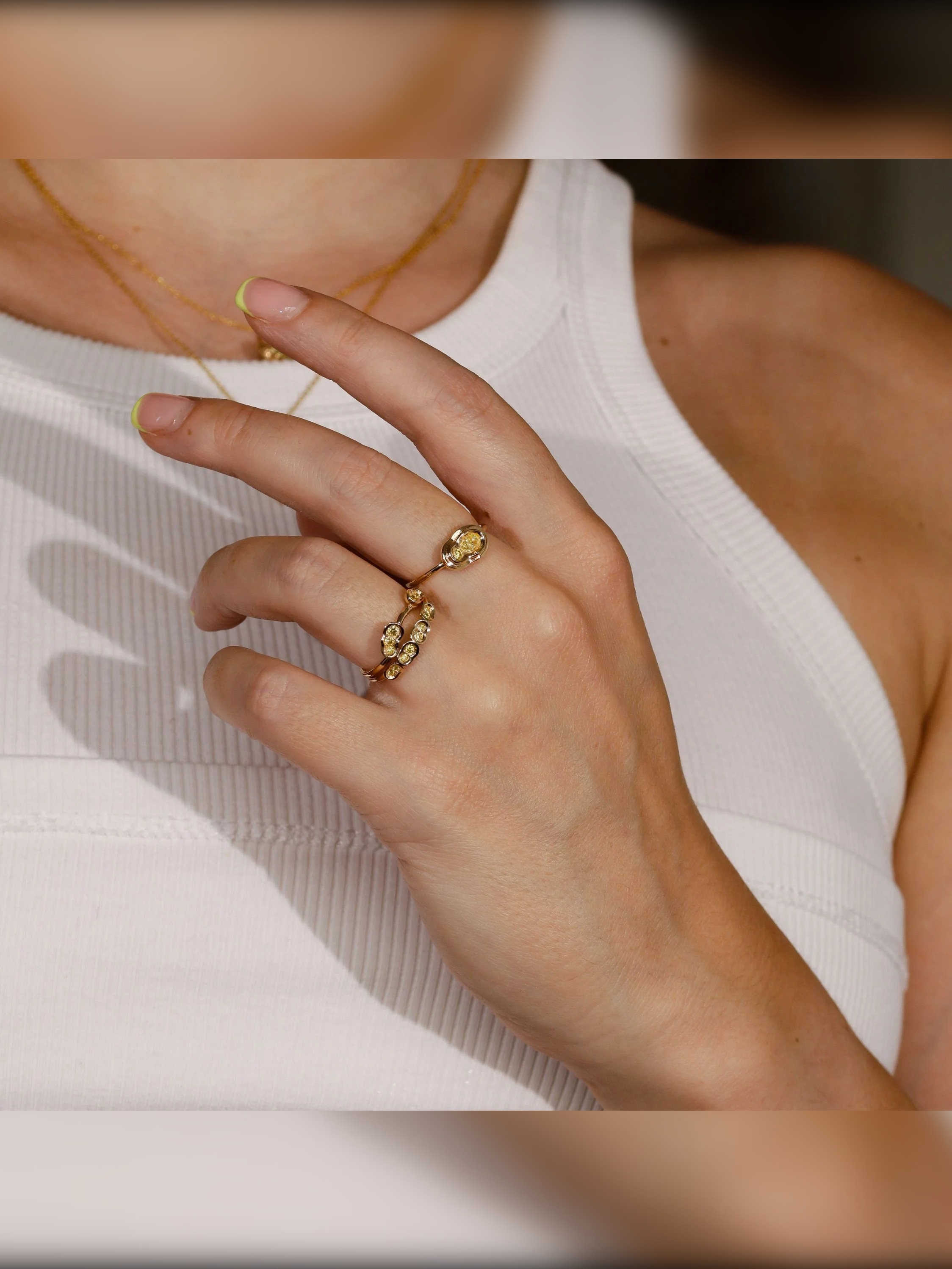 Yellow Diamond Obi Wave #5 Ring