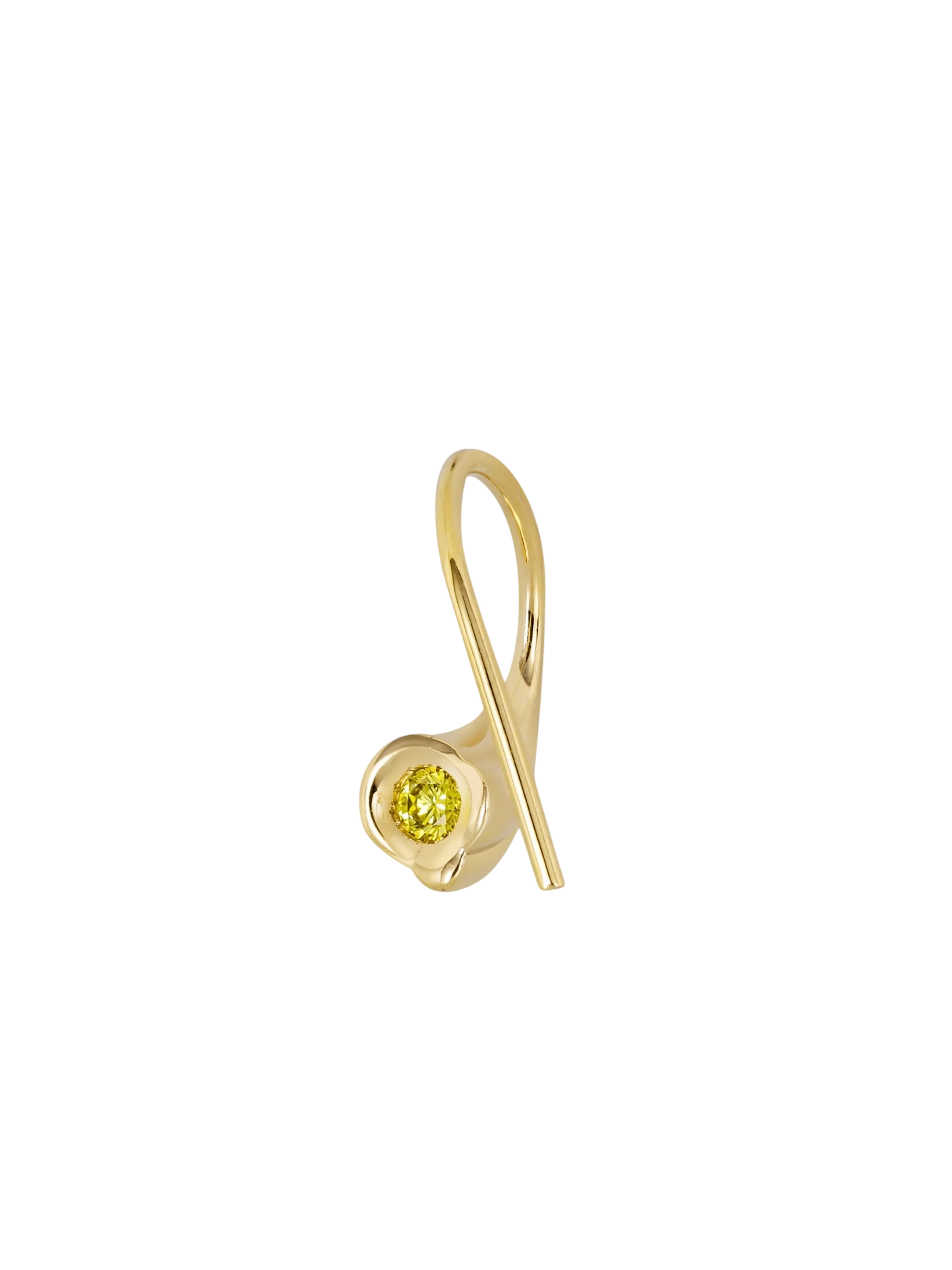 Yellow diamond Obi Skai #1 hoop photo