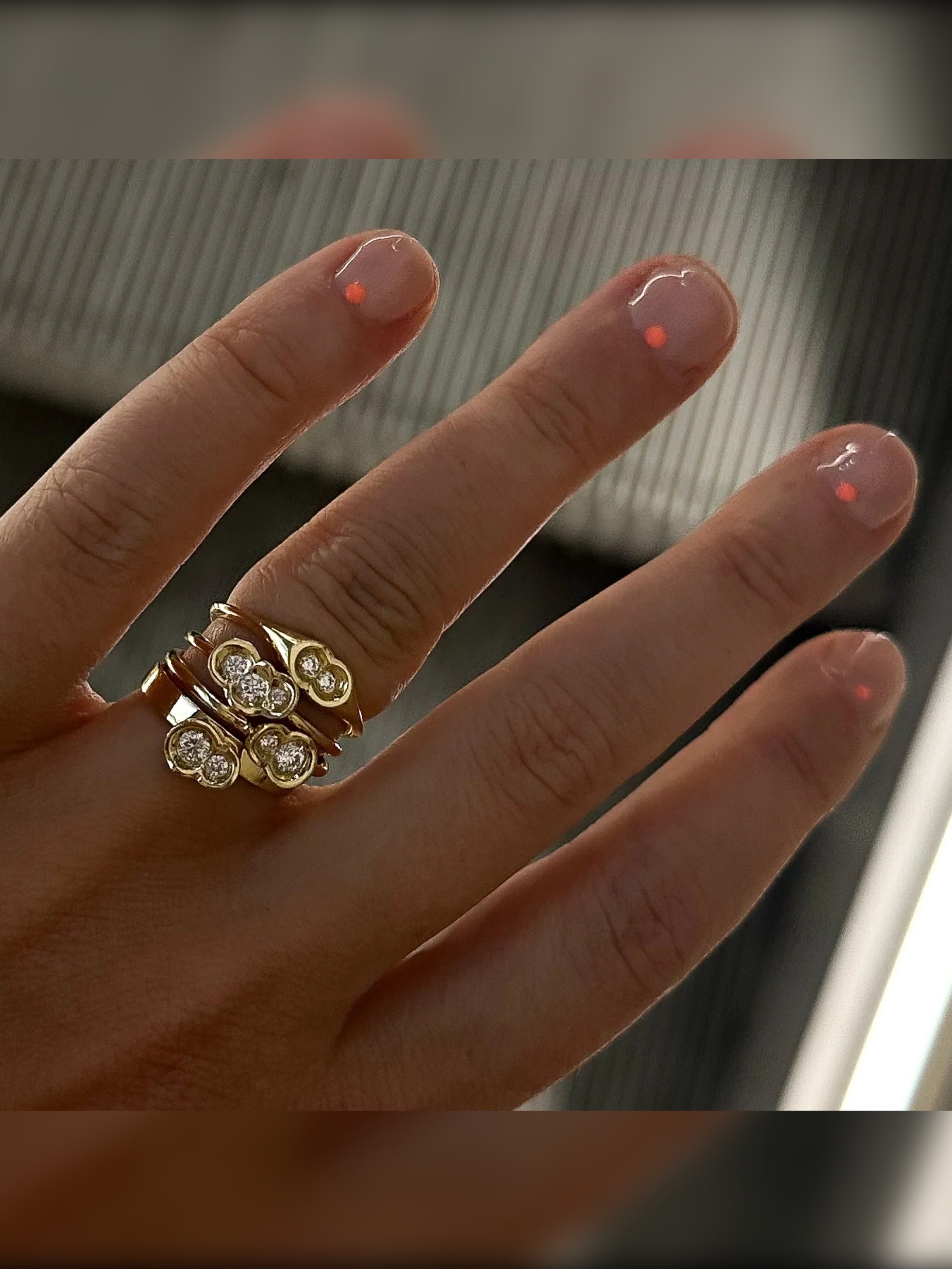 White Diamond Round Obi Skai no.3 Ring