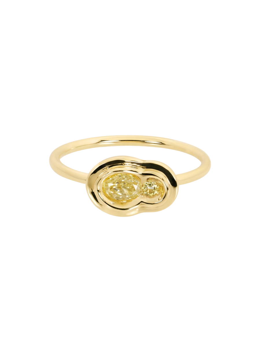 Yellow Diamond East-West Obi Skai no.2 Ring