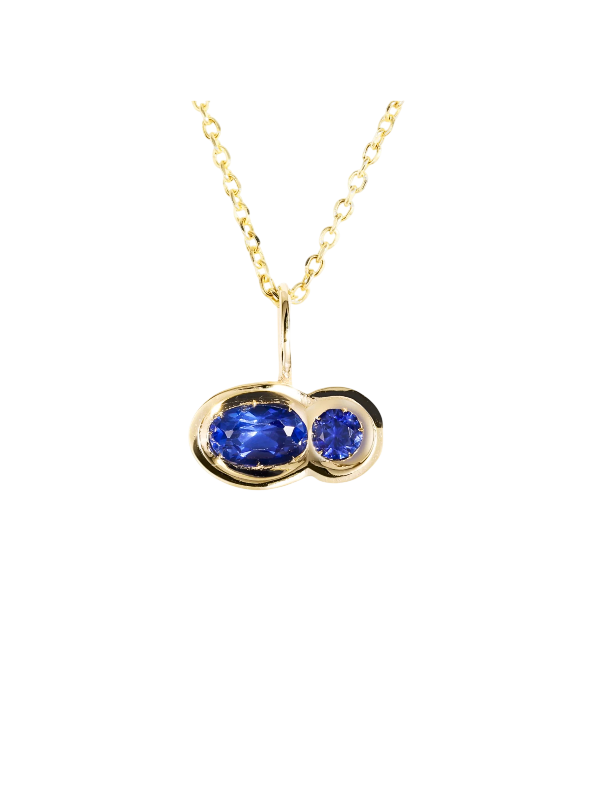 Blue Sapphire East-West OBI no.2 Pendant (with 16-18 chain) photo