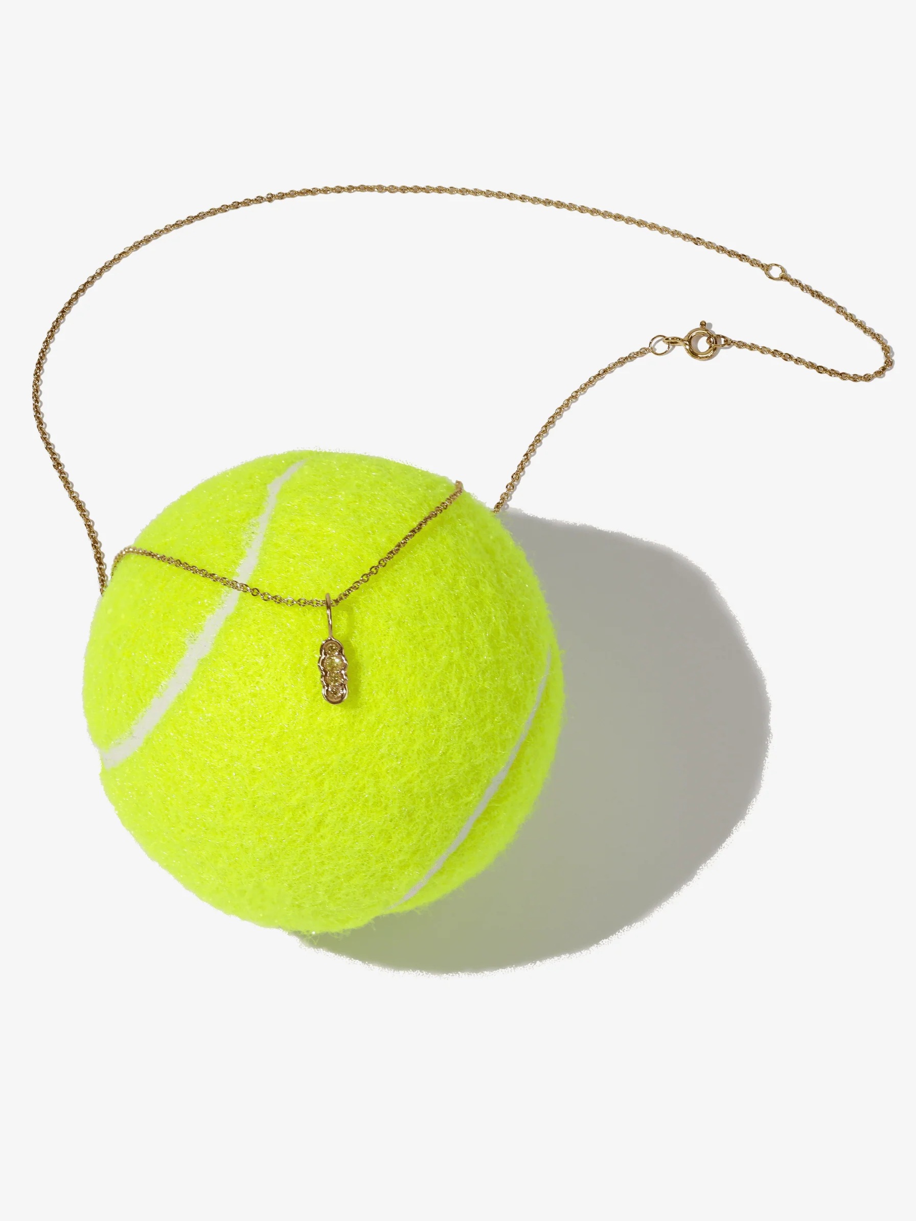 Yellow diamond north-south Obi no.4 pendant