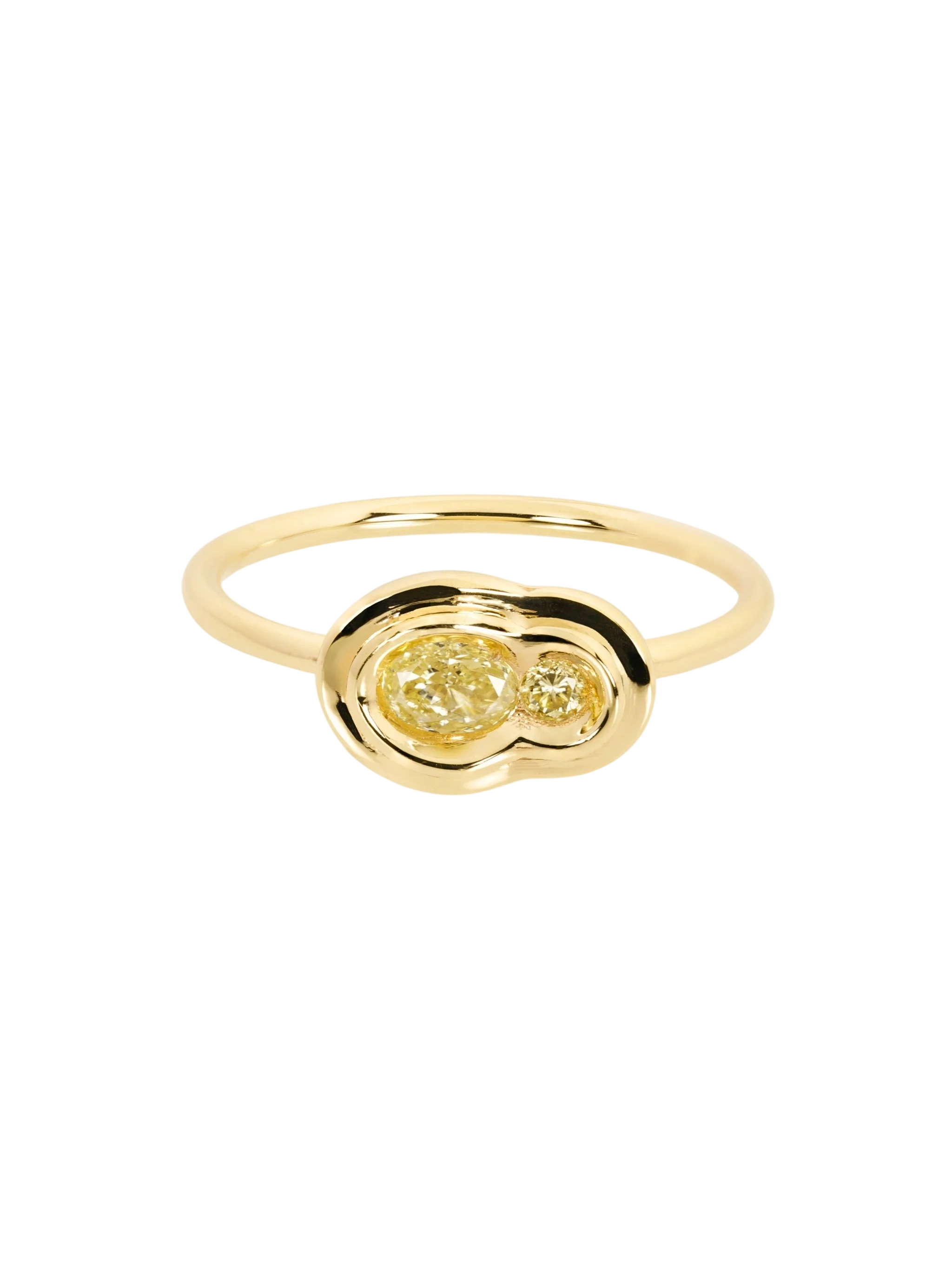 Yellow Diamond East-West Obi Skai #2 Ring photo