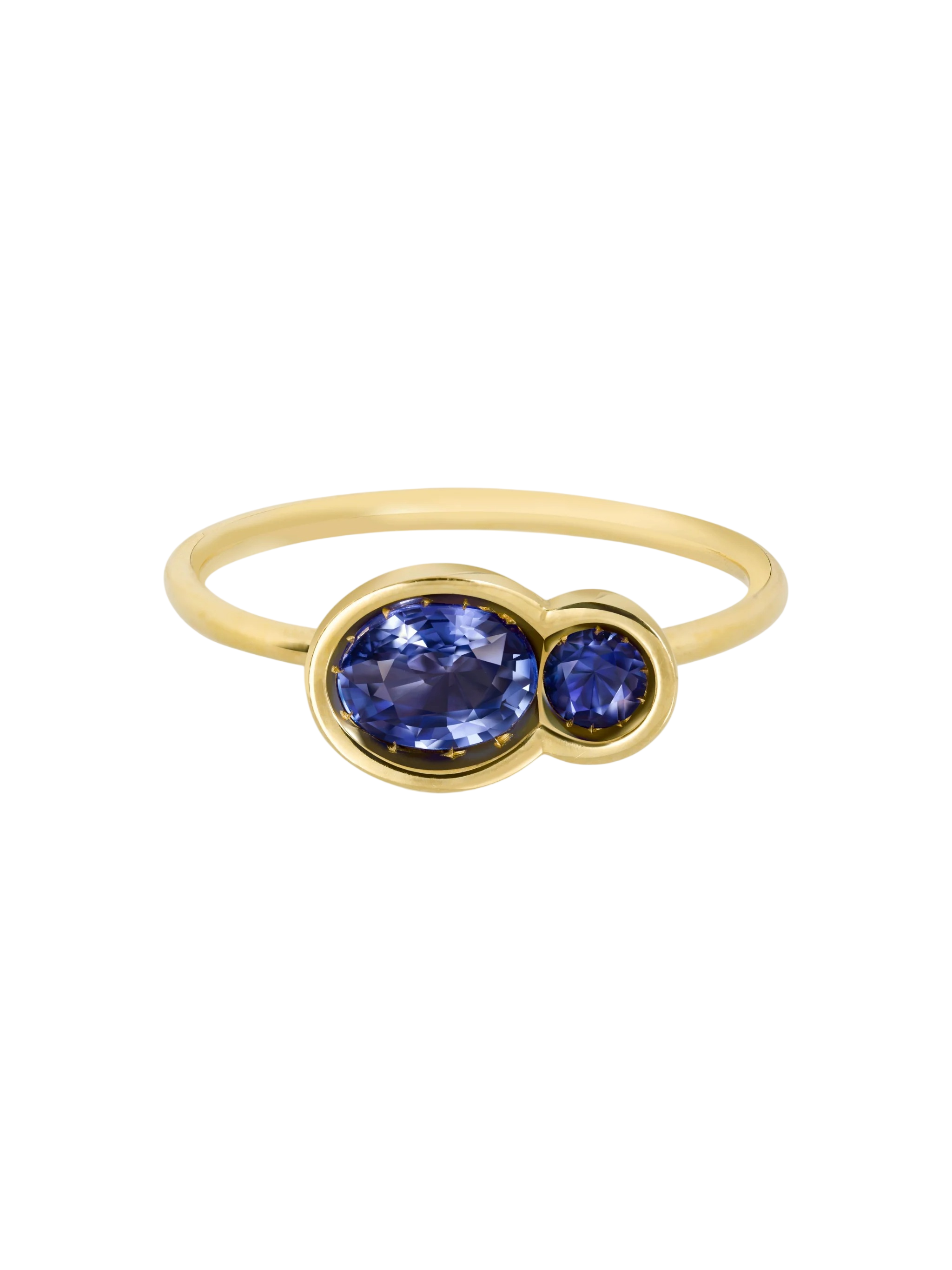 Blue Sapphire East-West Obi no.2 Ring photo