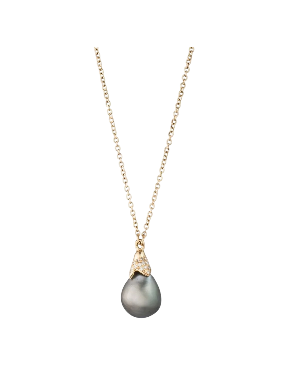 Pavé Diamond Pussy Willow Pendant photo