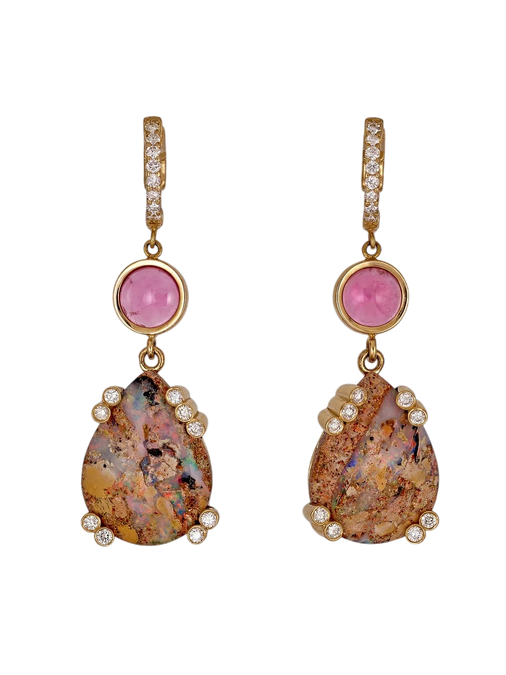 Opaline Moon Fairy Earrings photo