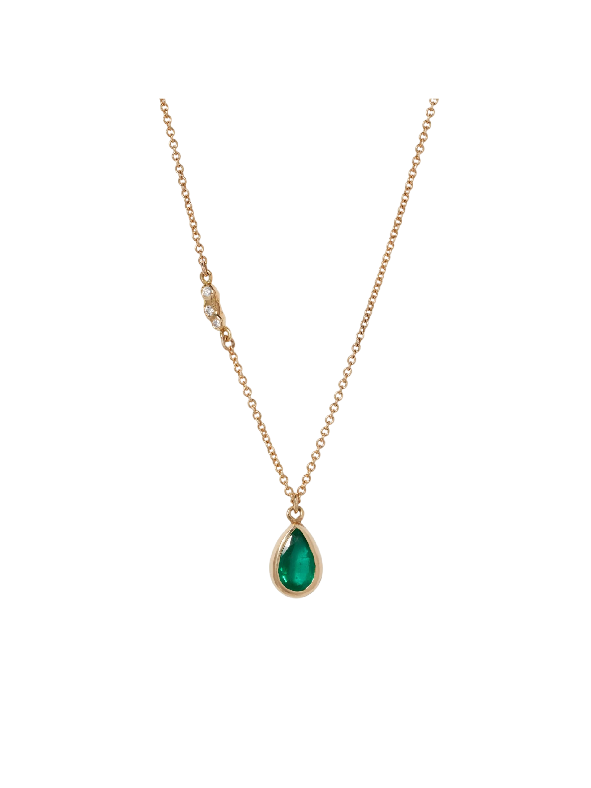 Emerald Teardrop Pendant photo