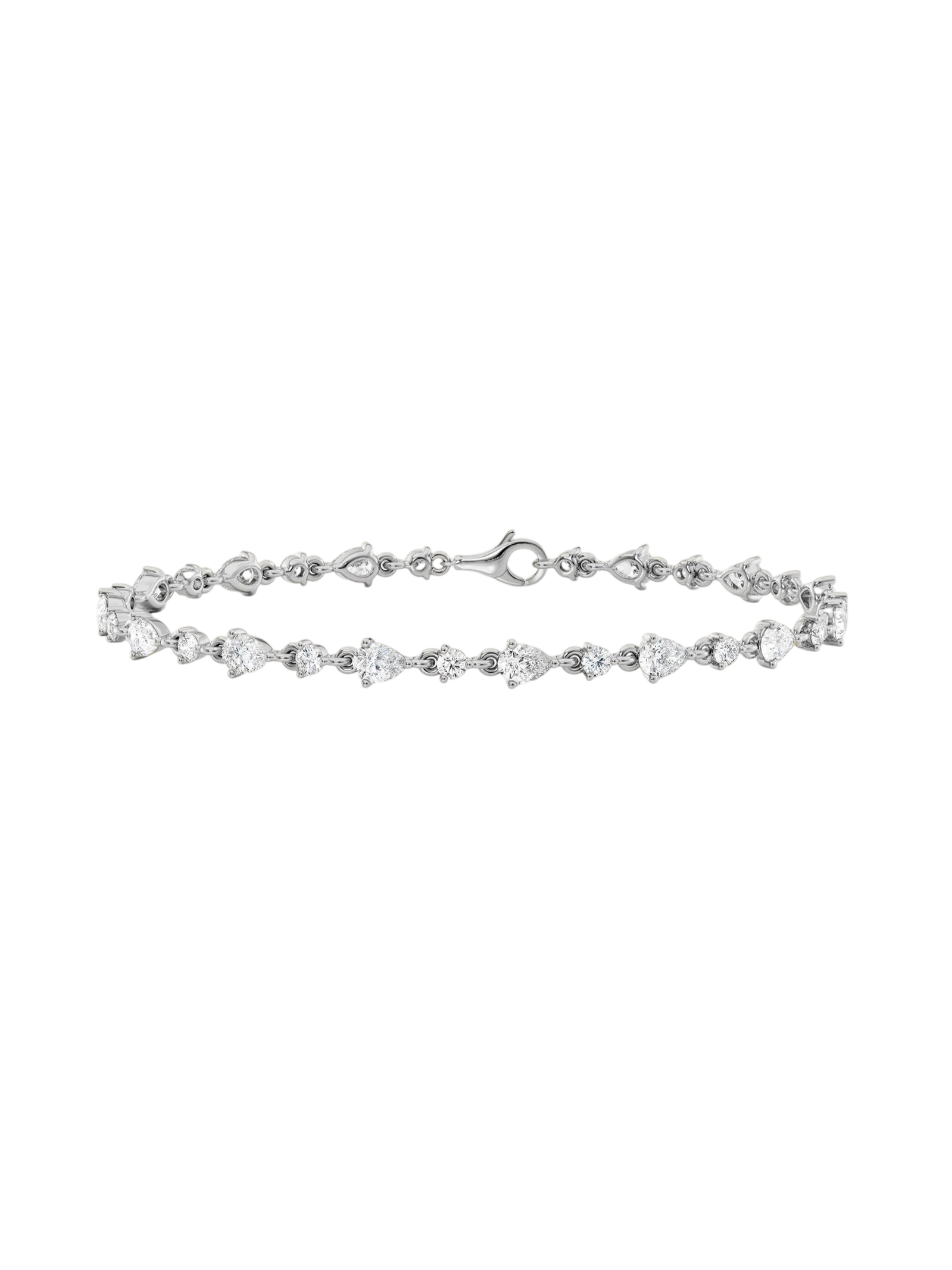 Juliette Diamond Row Bracelet White Gold
