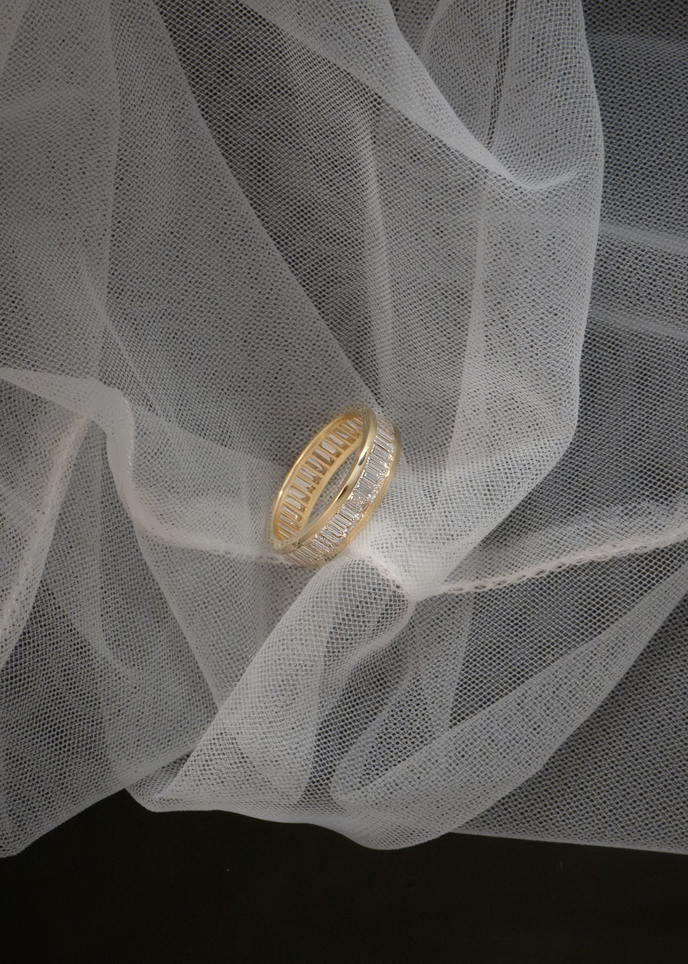 Bobbi eternity baguette ring