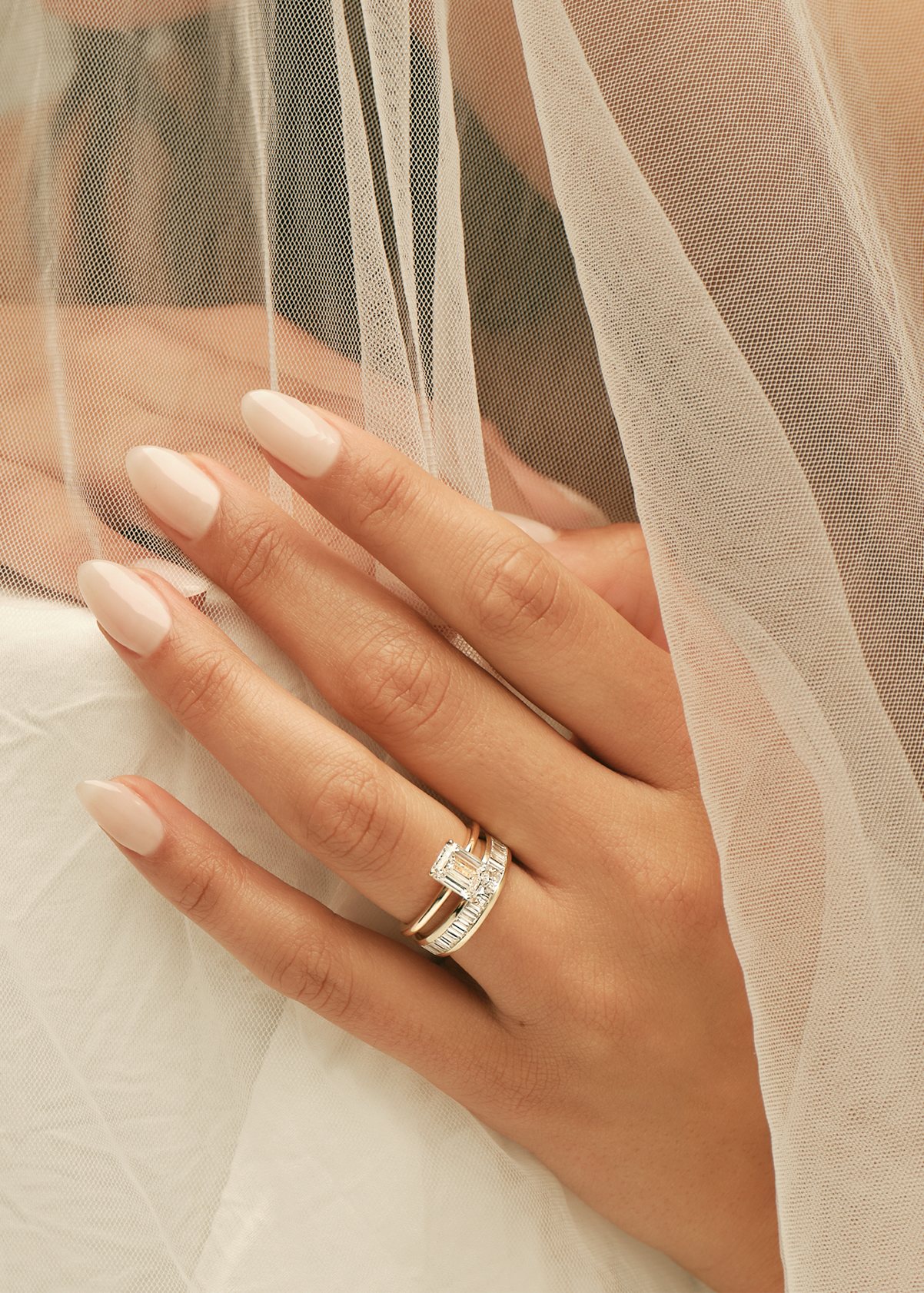 Bobbi eternity baguette ring