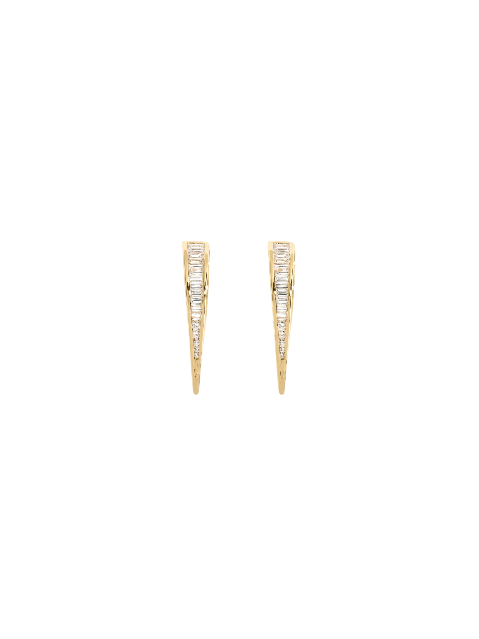 Viola Baguette Diamond Drop Earrings