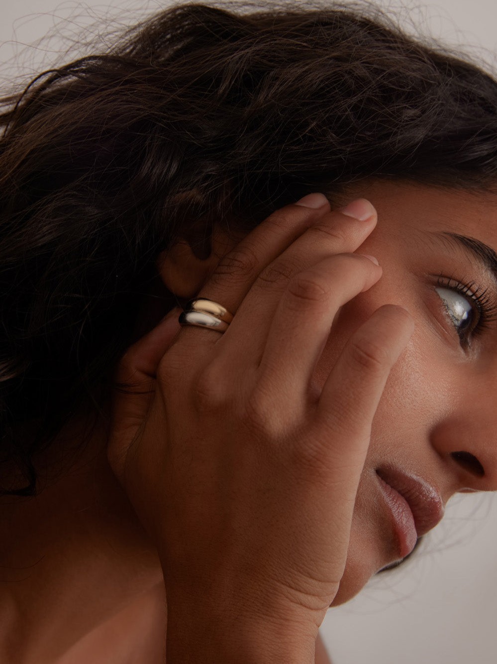 Dare To Love Double Dome Ring Gold & Silver