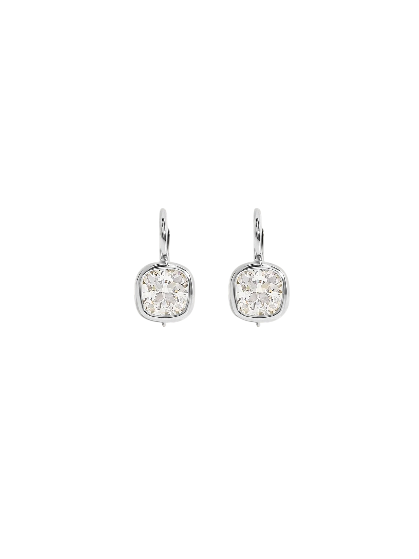 Harper 2ctw Cushion Cut Drop Earrings White Gold