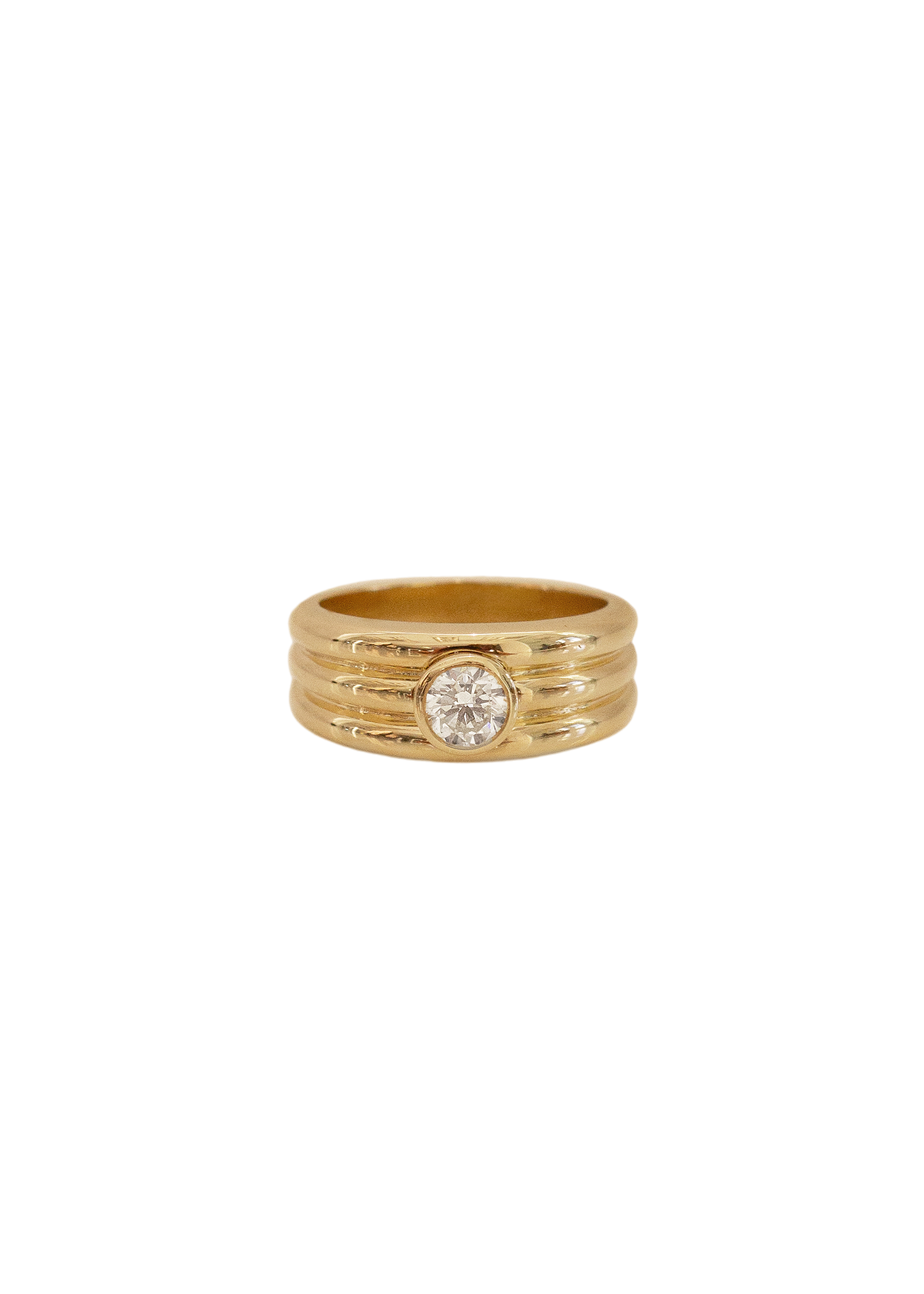 Françoise layered ellipse ring diamond