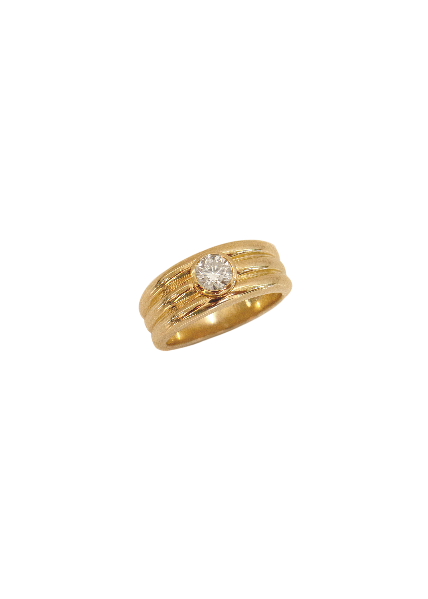 Françoise layered ellipse ring diamond