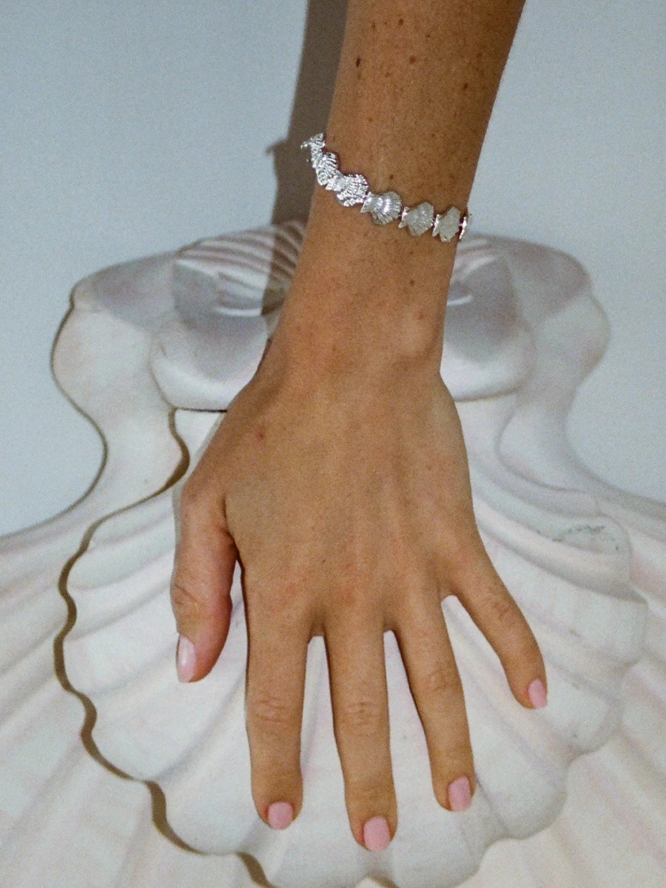 Eternity Shell Bracelet Silver