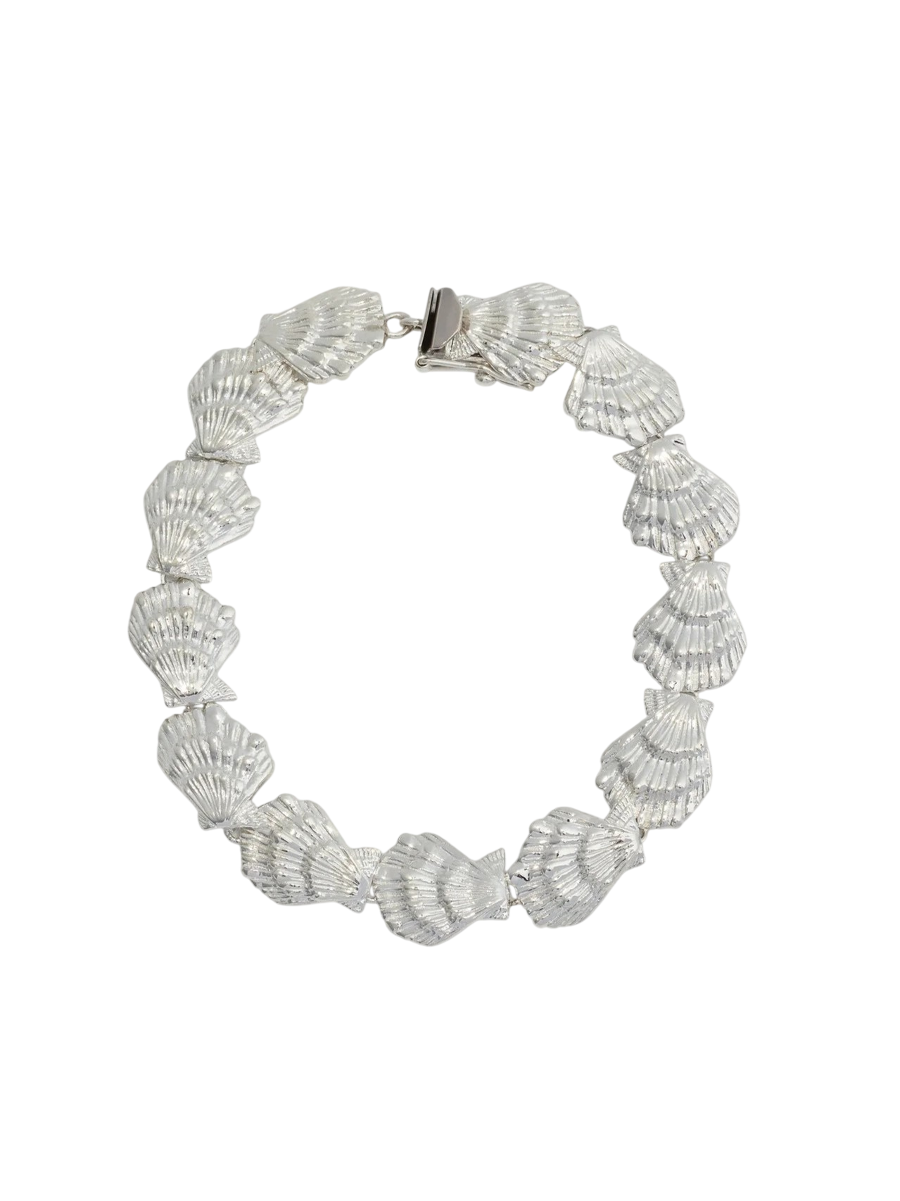 Eternity Shell Bracelet Silver