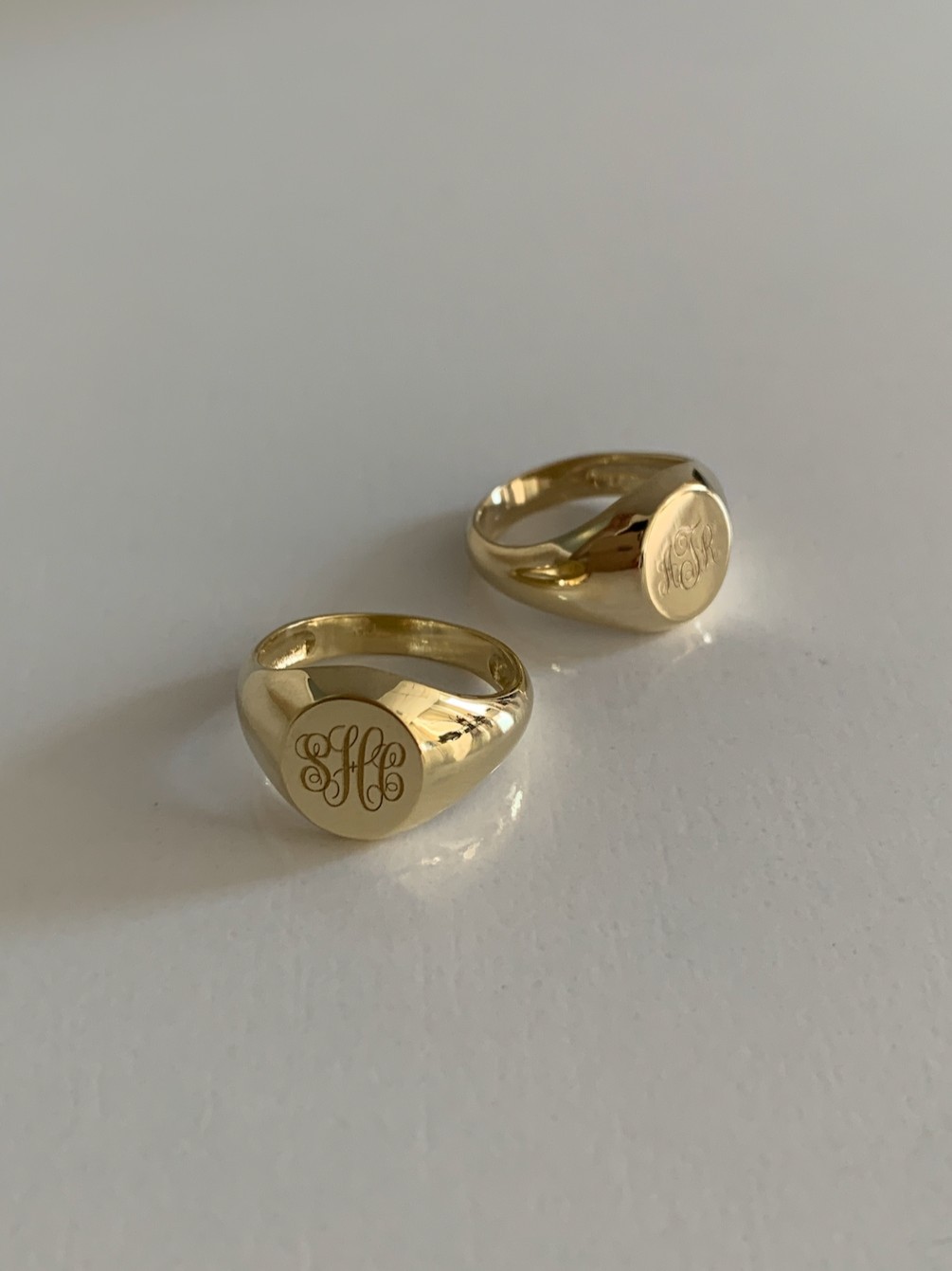 Bold Classic Hollow Signet Ring