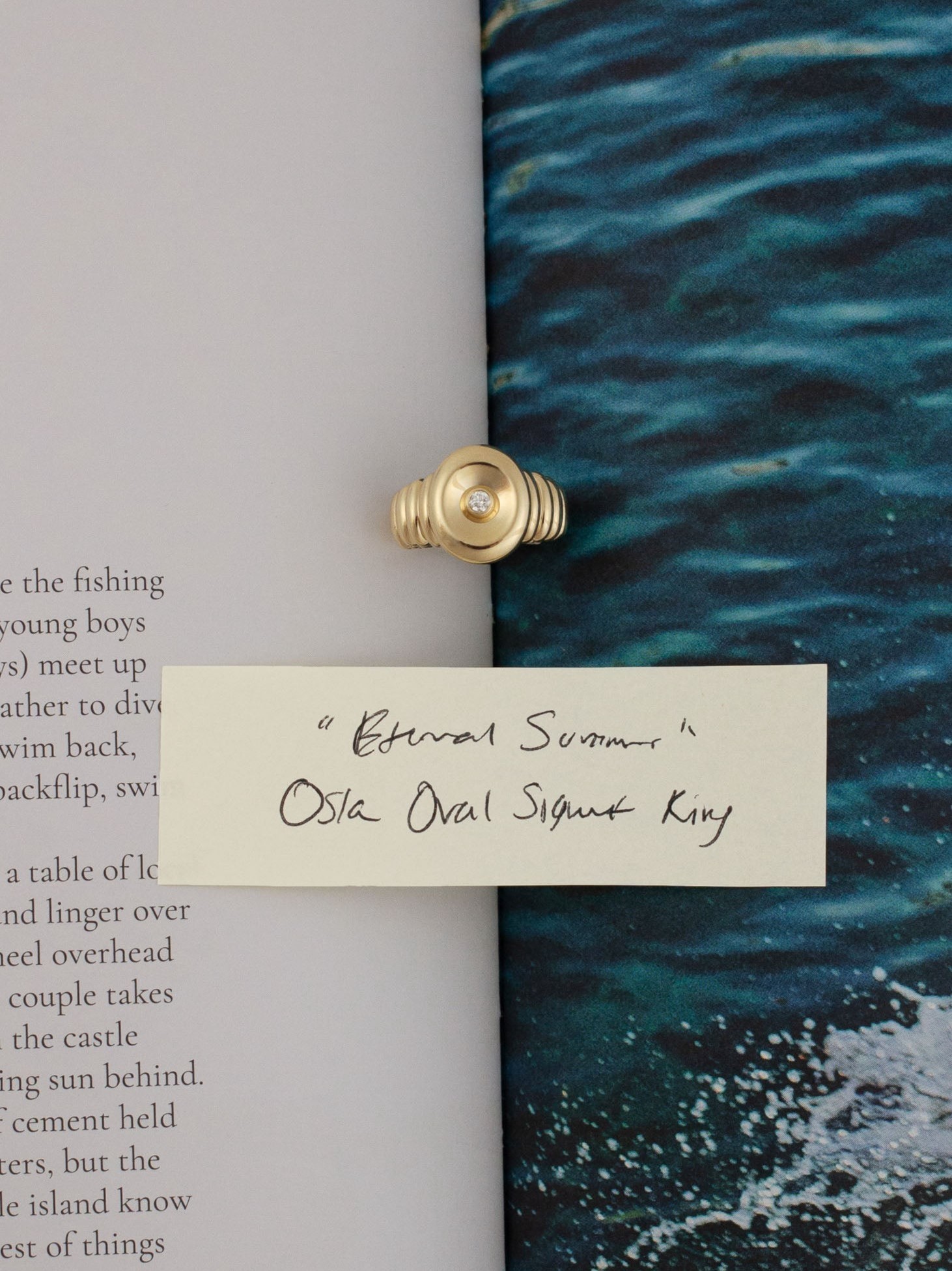 Osla Oval Signet Ring Diamond