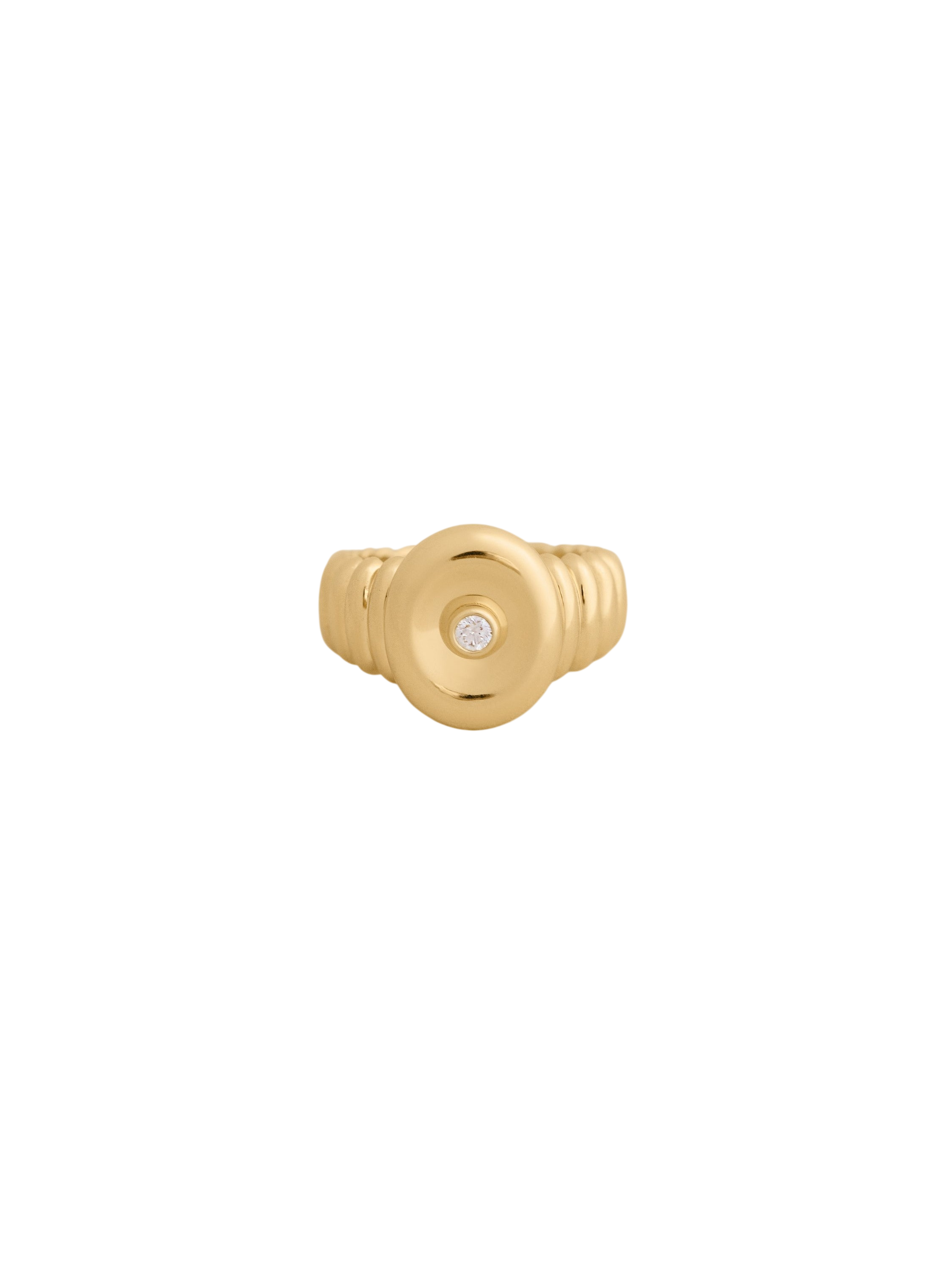 Osla Oval Signet Ring Diamond photo