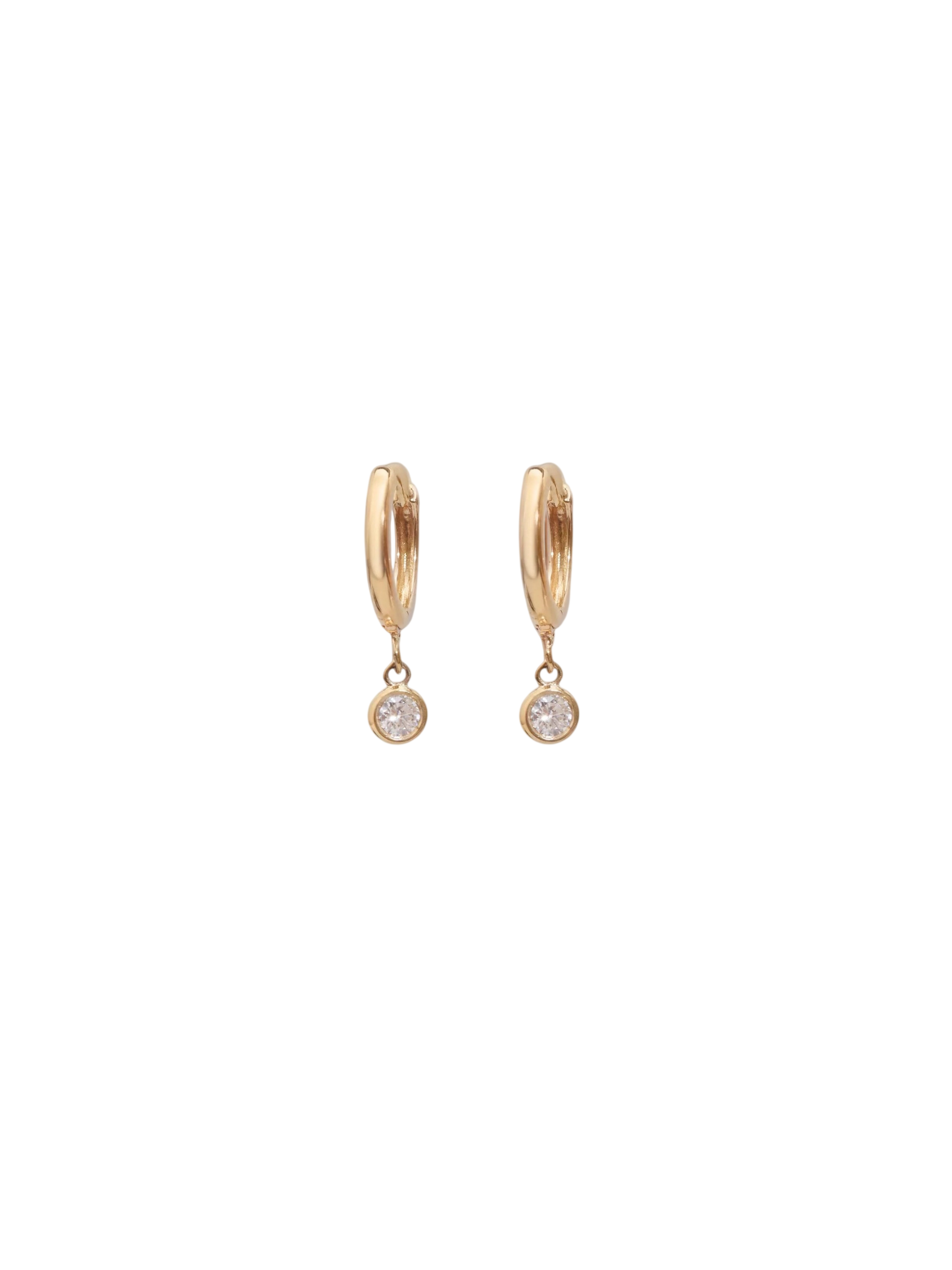 Kara Huggie Earrings Diamond