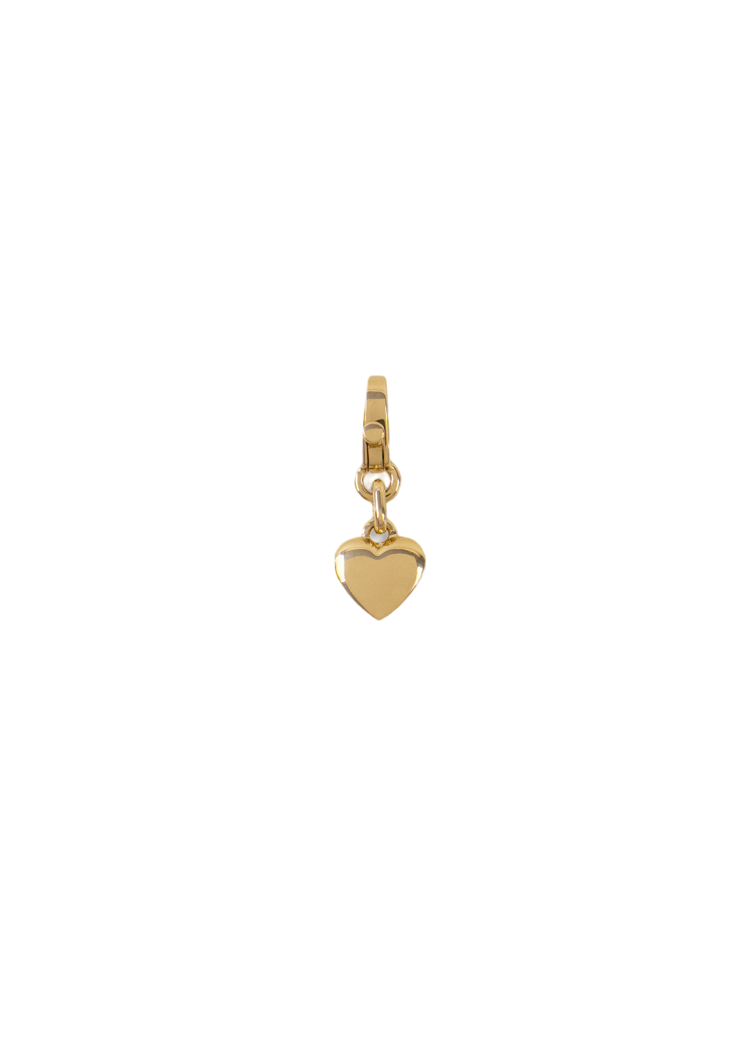 Petite puffed heart pendant