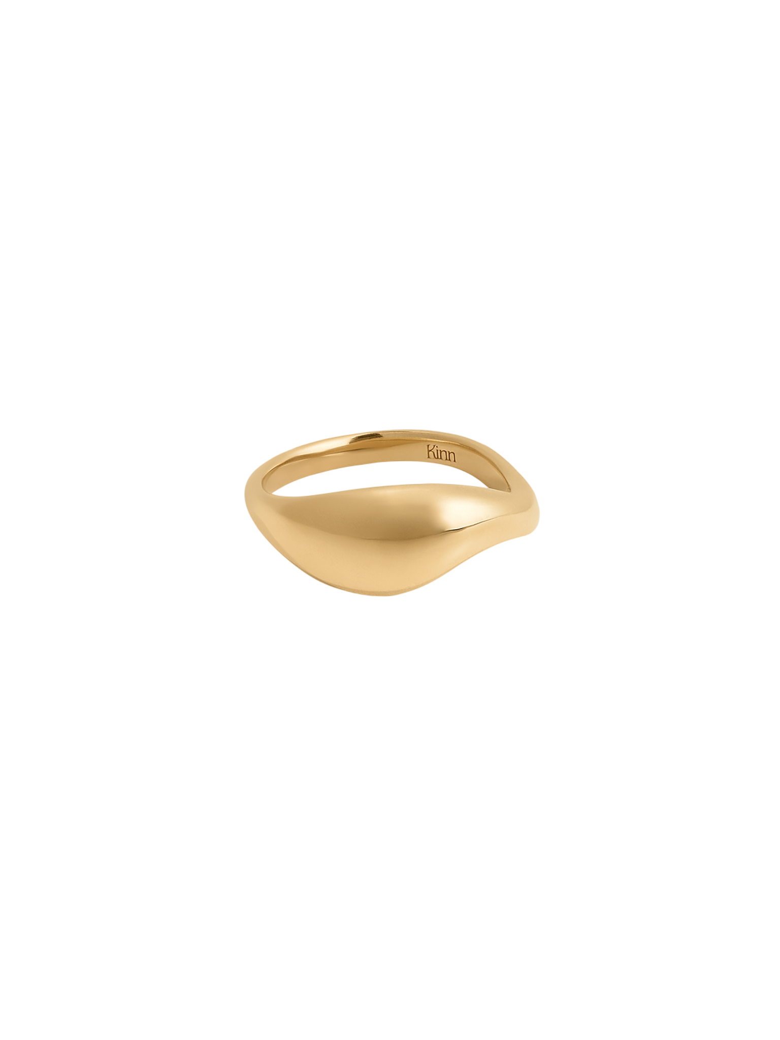 Bold rosewood curved stacking ring