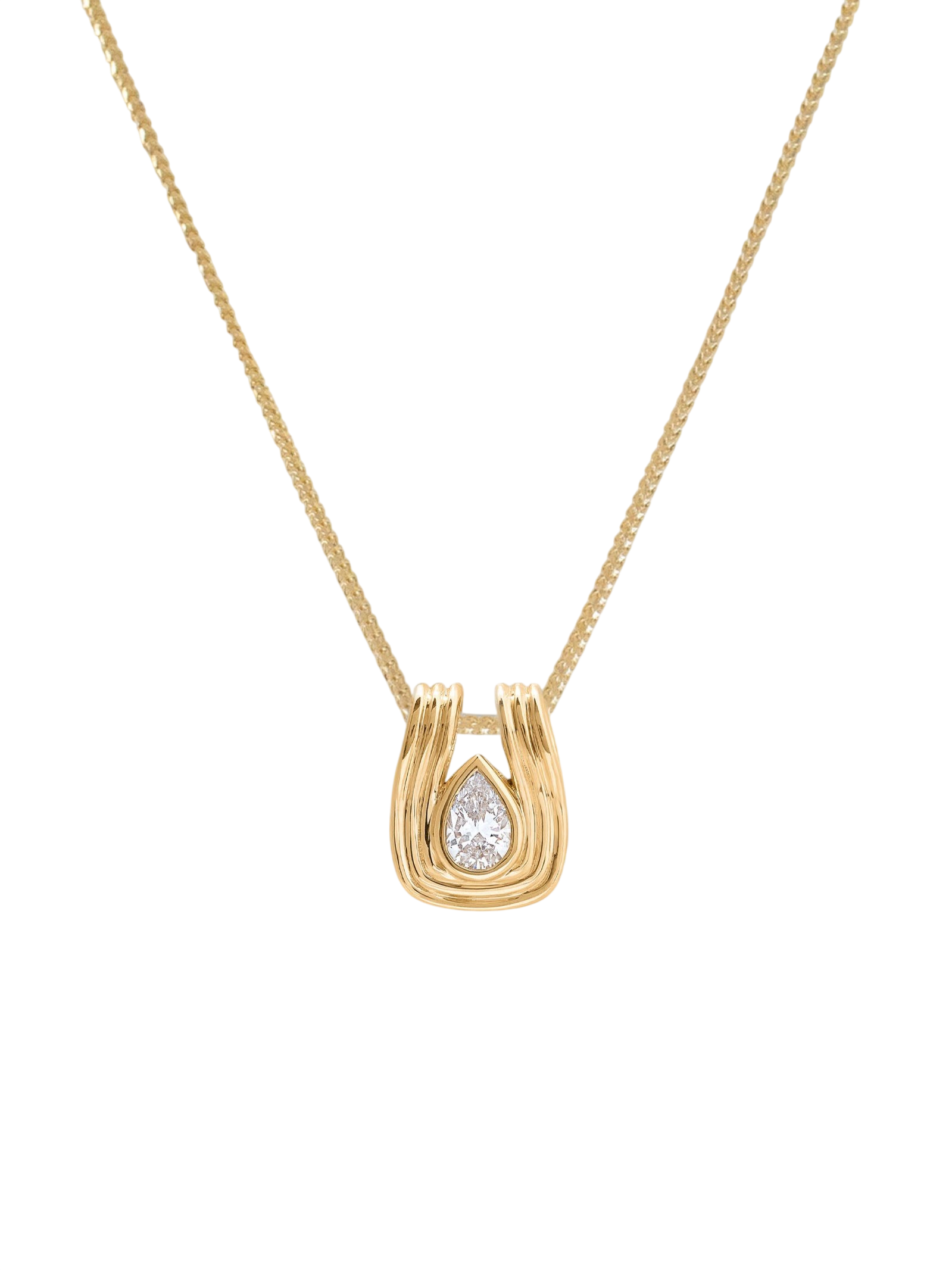 Alyssa Pear Diamond Pendant Necklace