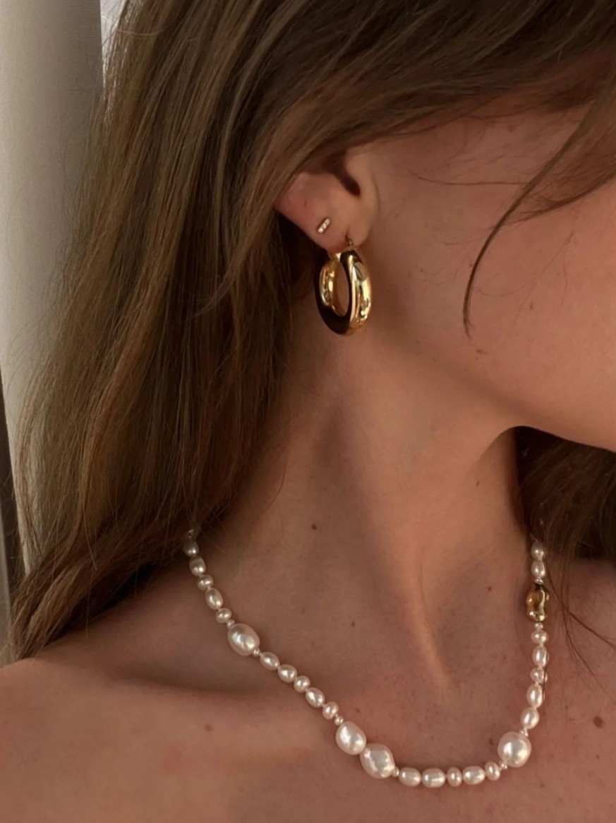Penelope Bar Stud Earrings Diamond