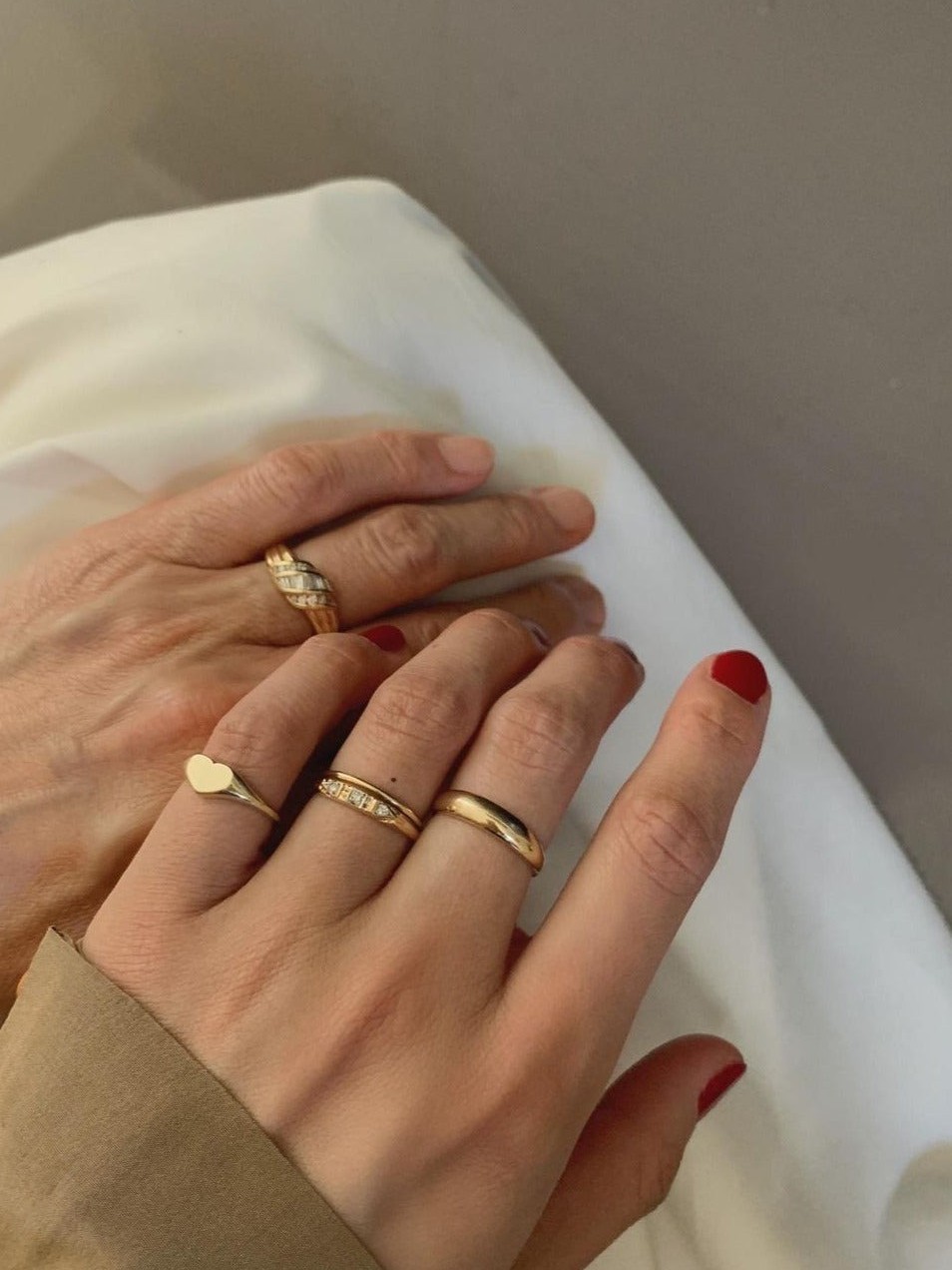 Petite Heart Signet Ring
