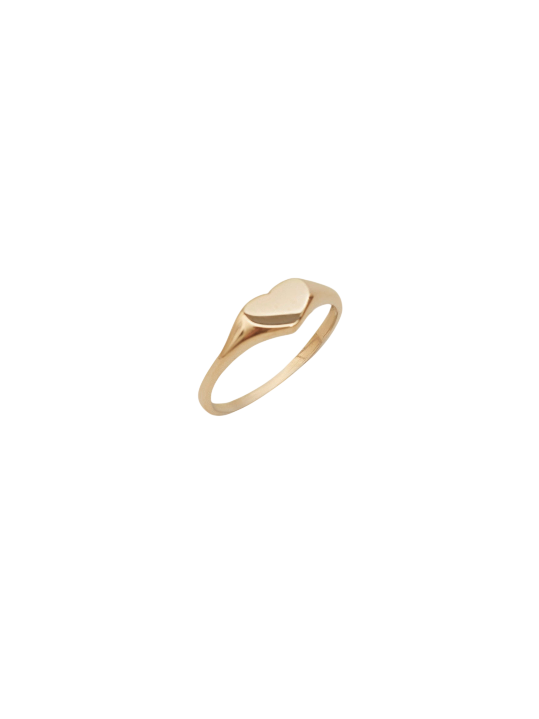 Petite Heart Signet Ring
