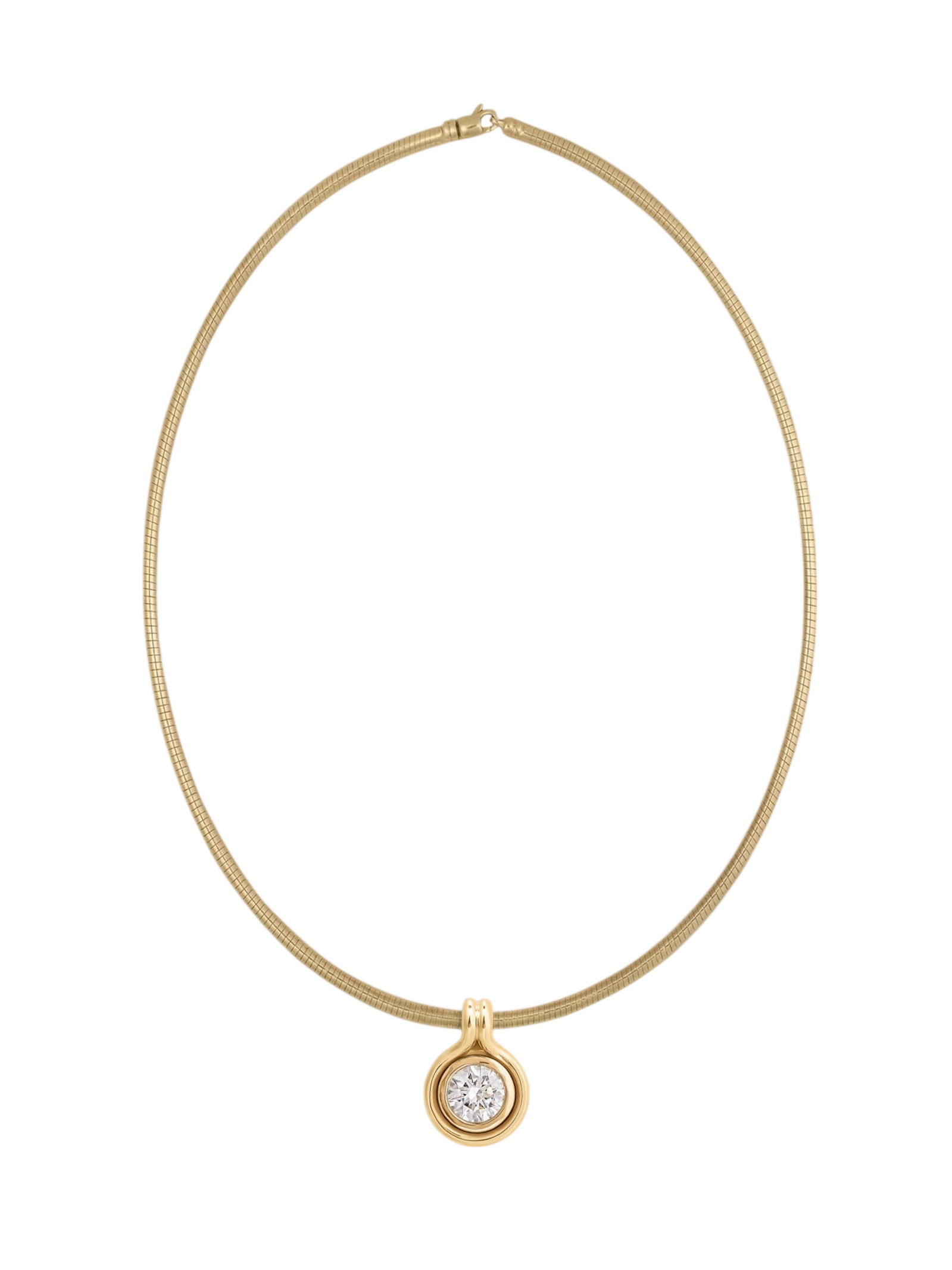 Jody Round Diamond Pendant Necklace photo