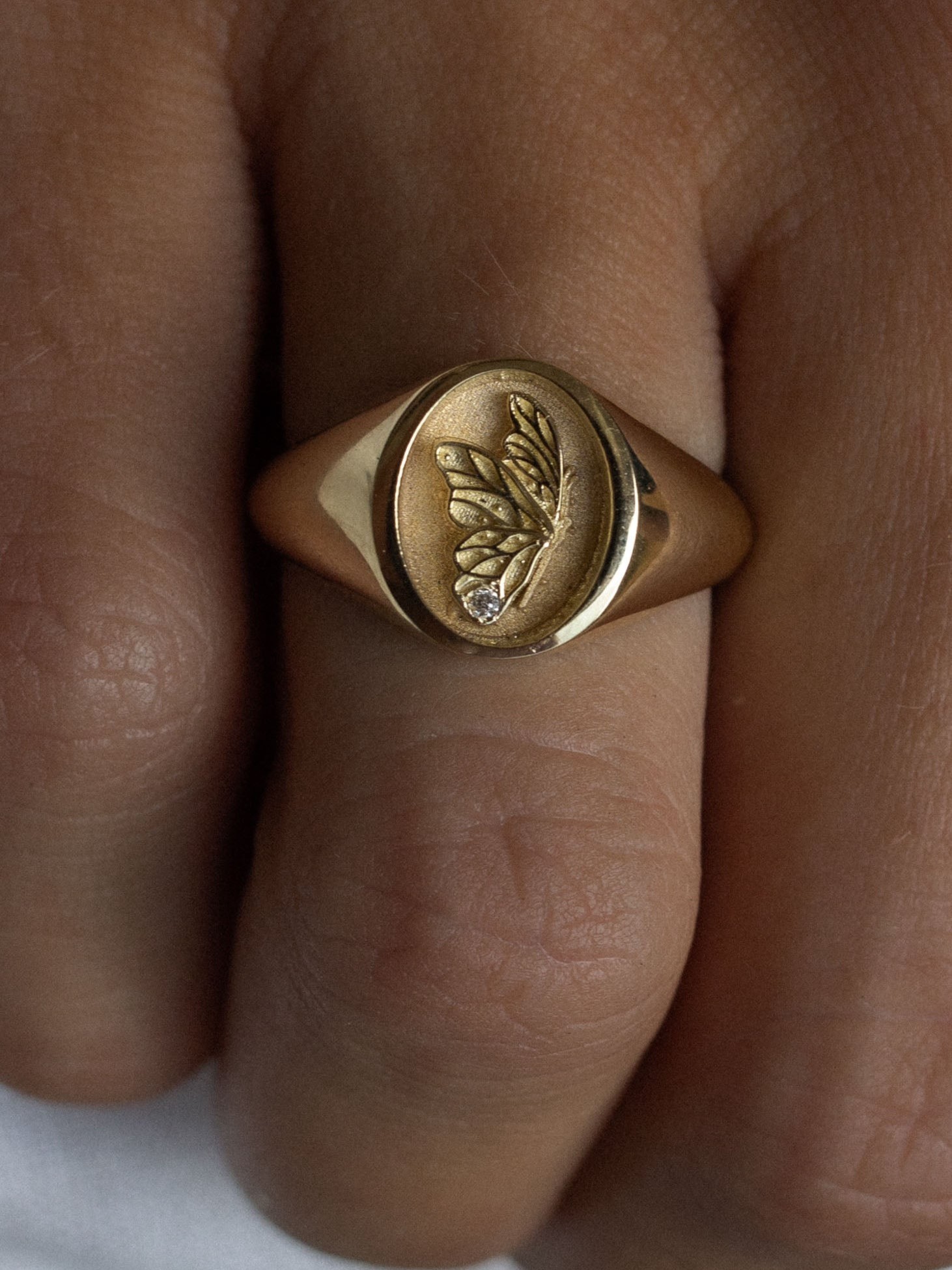 Juliette Butterfly Signet Ring