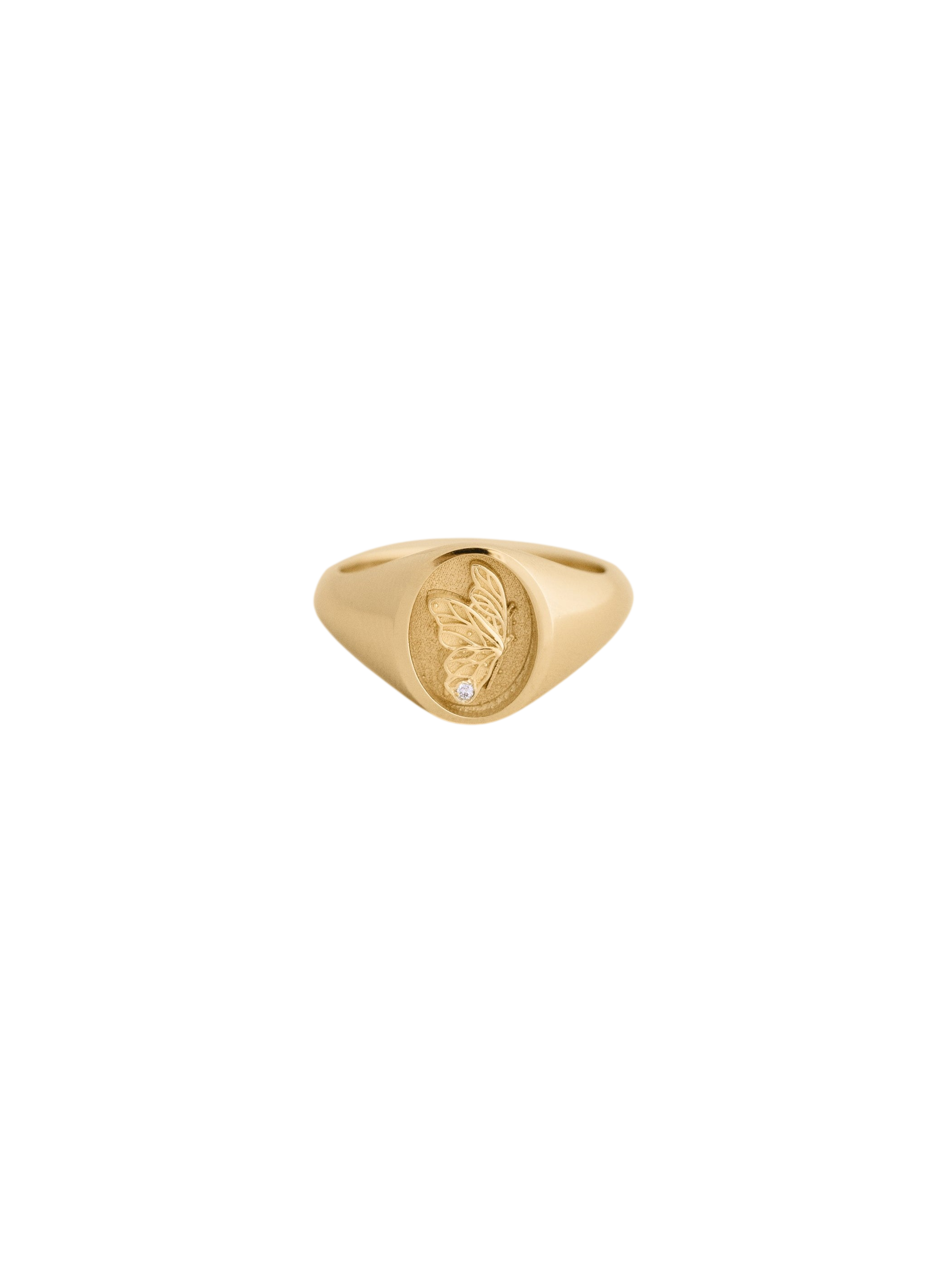 Juliette Butterfly Signet Ring photo