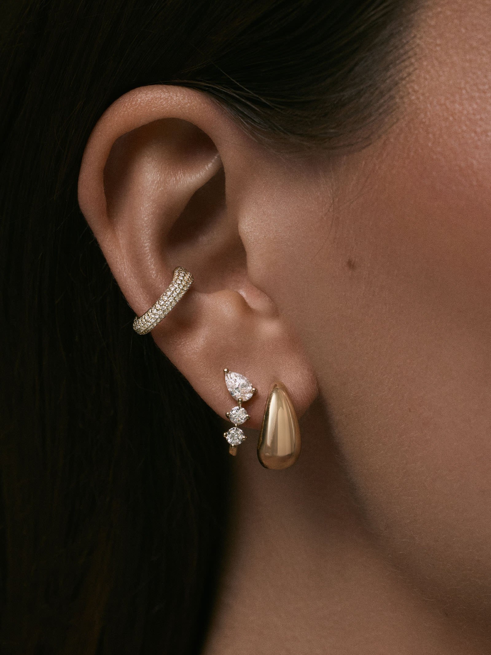 Teardrop Hoop Earrings