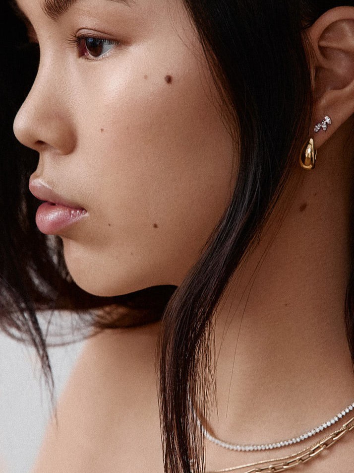 Teardrop Hoop Earrings
